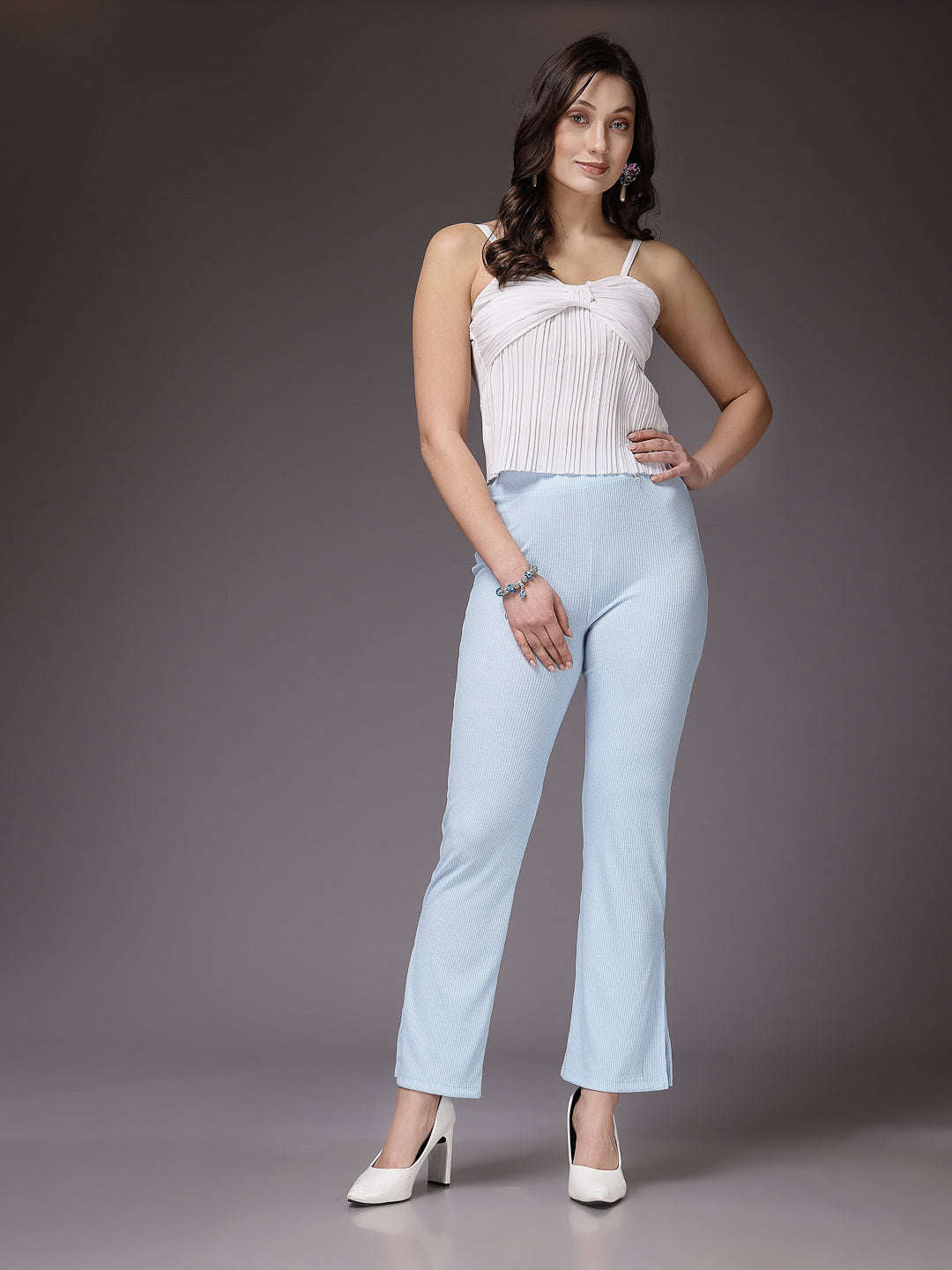 Freehand By The Indian Garage Co Women Solid Trouser - view 3