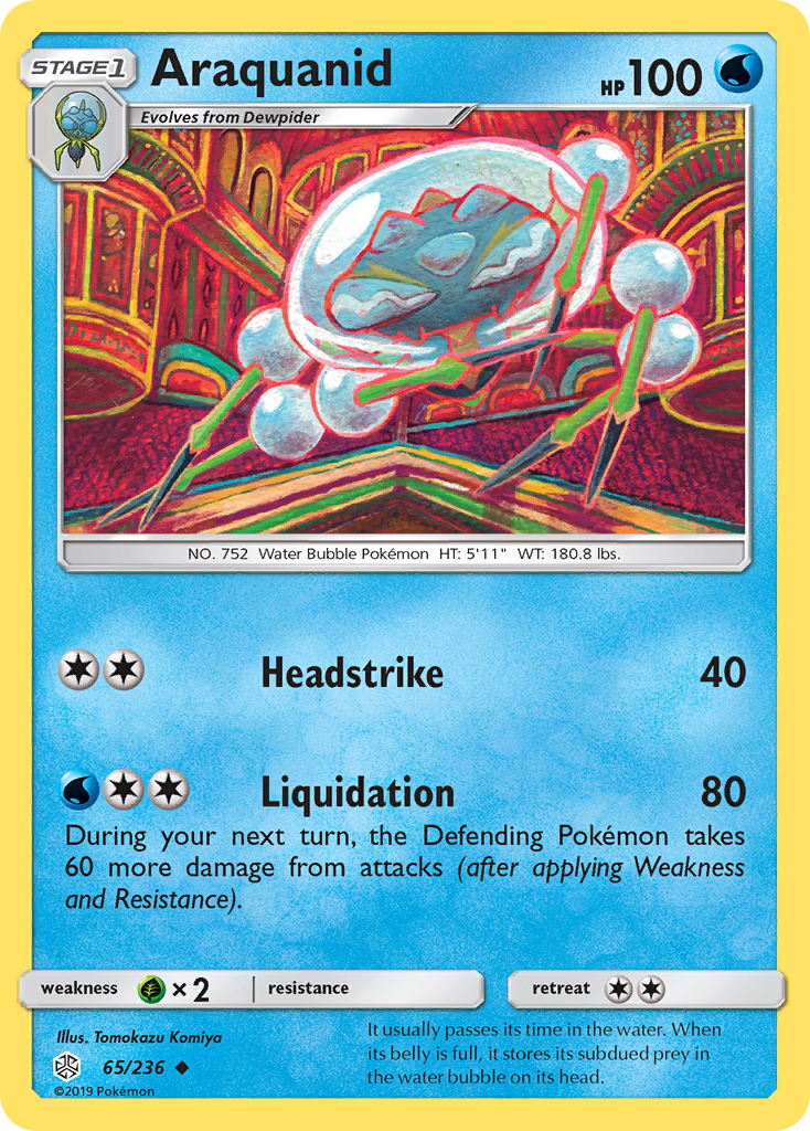 Uncommon sm12-65 non-holo – Pokémon Araquanid - 65/236 - Uncommon [sm12-65] [Non-Holo] - Araquanid - 65/236 - Uncommon