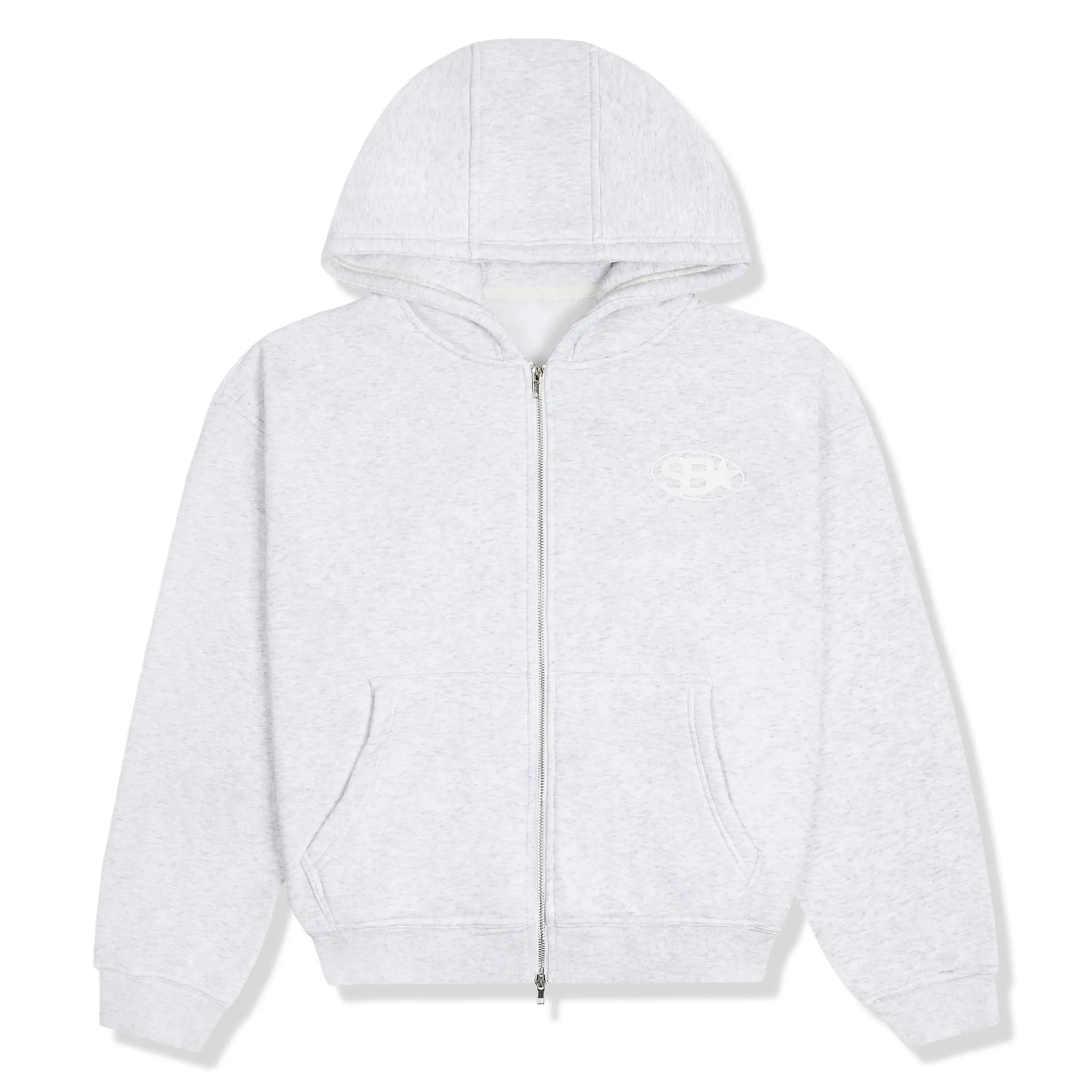 Samuel Bailey Star Emblem Grey Zip-Up Hoodie