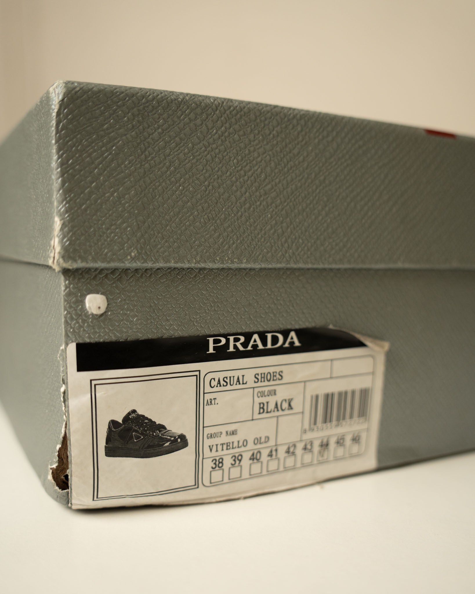 Prada Downtown Leather 'Black Patent' Sneakers - view 3