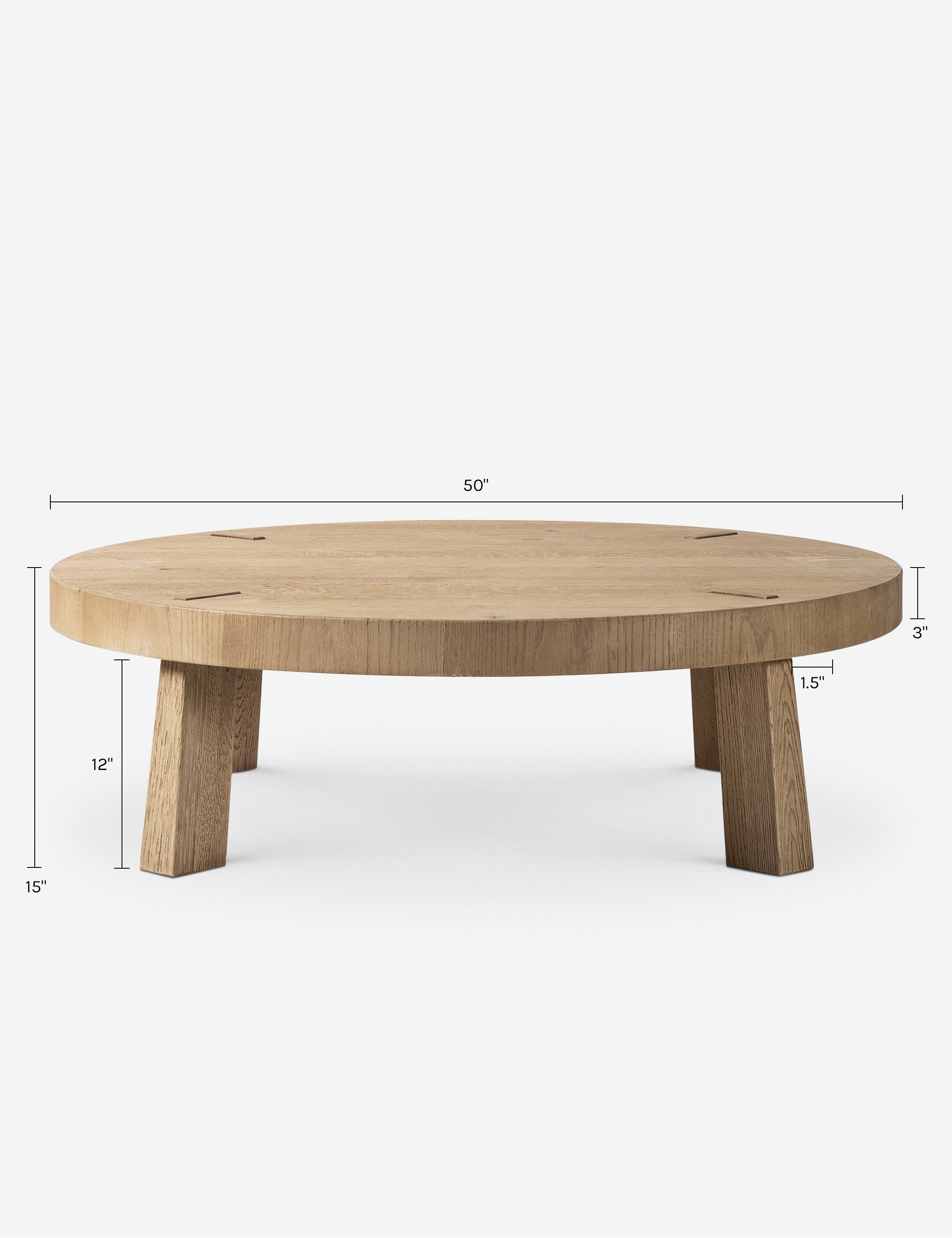 Lulu and Georgia Sadira Round Coffee Table by Amber Lewis x Four Hands - view 14