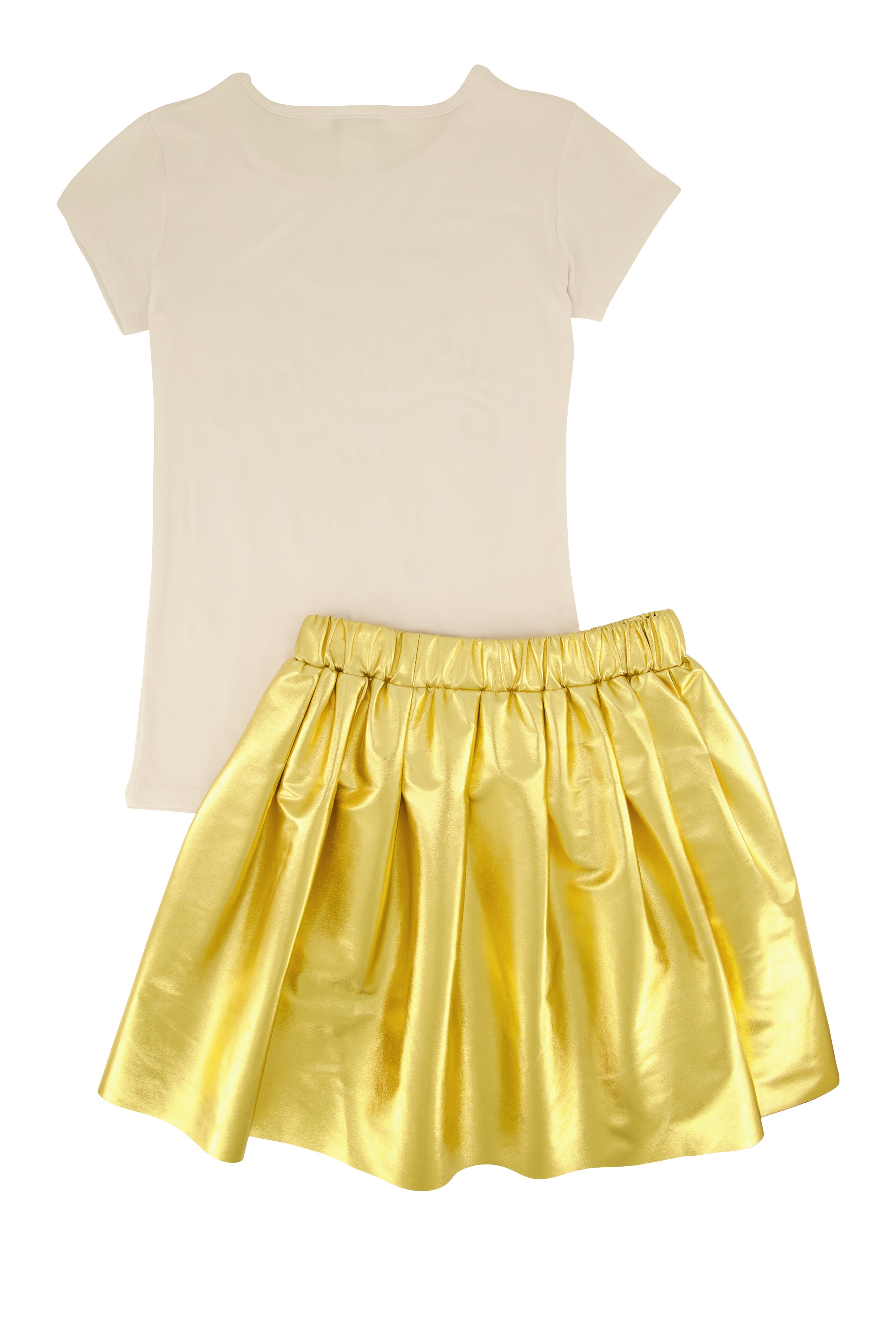 Rainbow Shops Girls Faith Requires Trust Top and Pleated Skirt - view 2