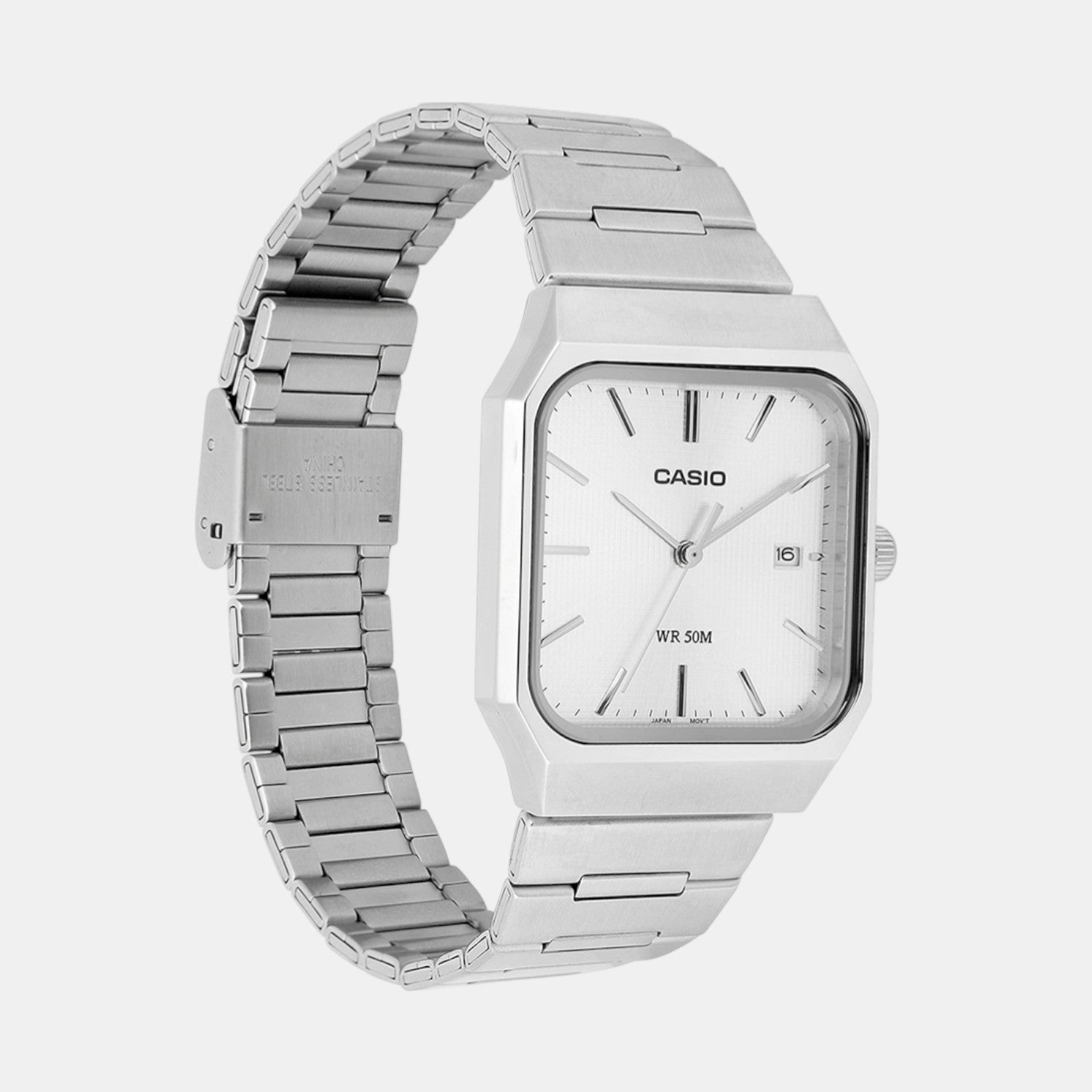 Casio Enticer Men Quartz Silver Dial Analog Stainless Steel Watch A2468 - view 2