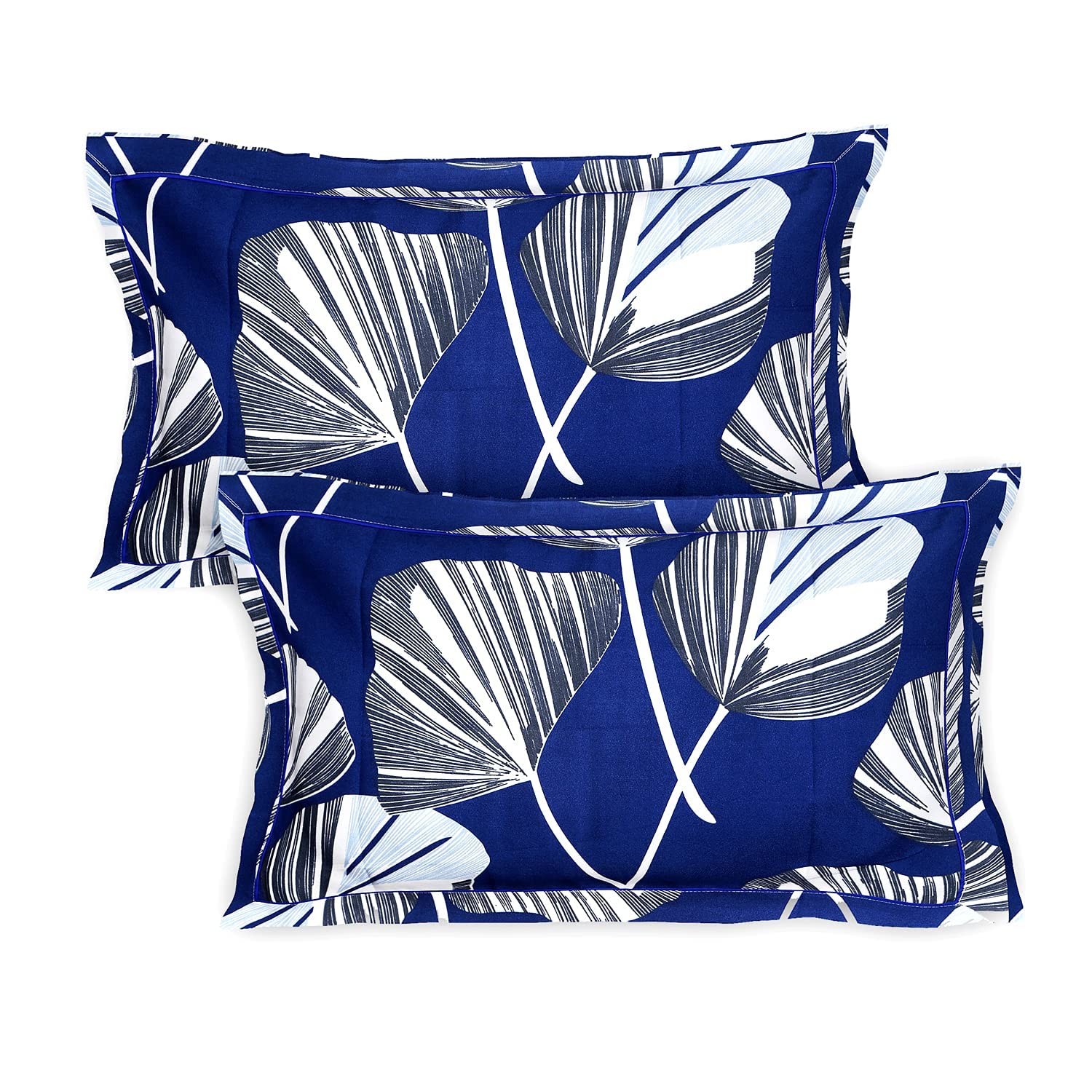 Kuber Industries Floral Print Glace Cotton Double Bedsheet with 2 Pillow Covers (Purple)-KUBMART011379 - view 3
