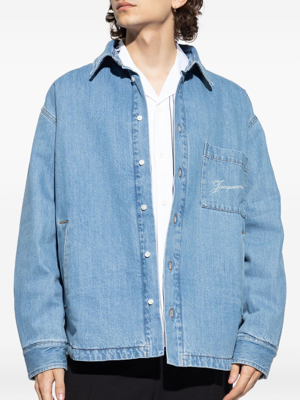Jacquemus La Chemise Boulanger denim shirt - view 3