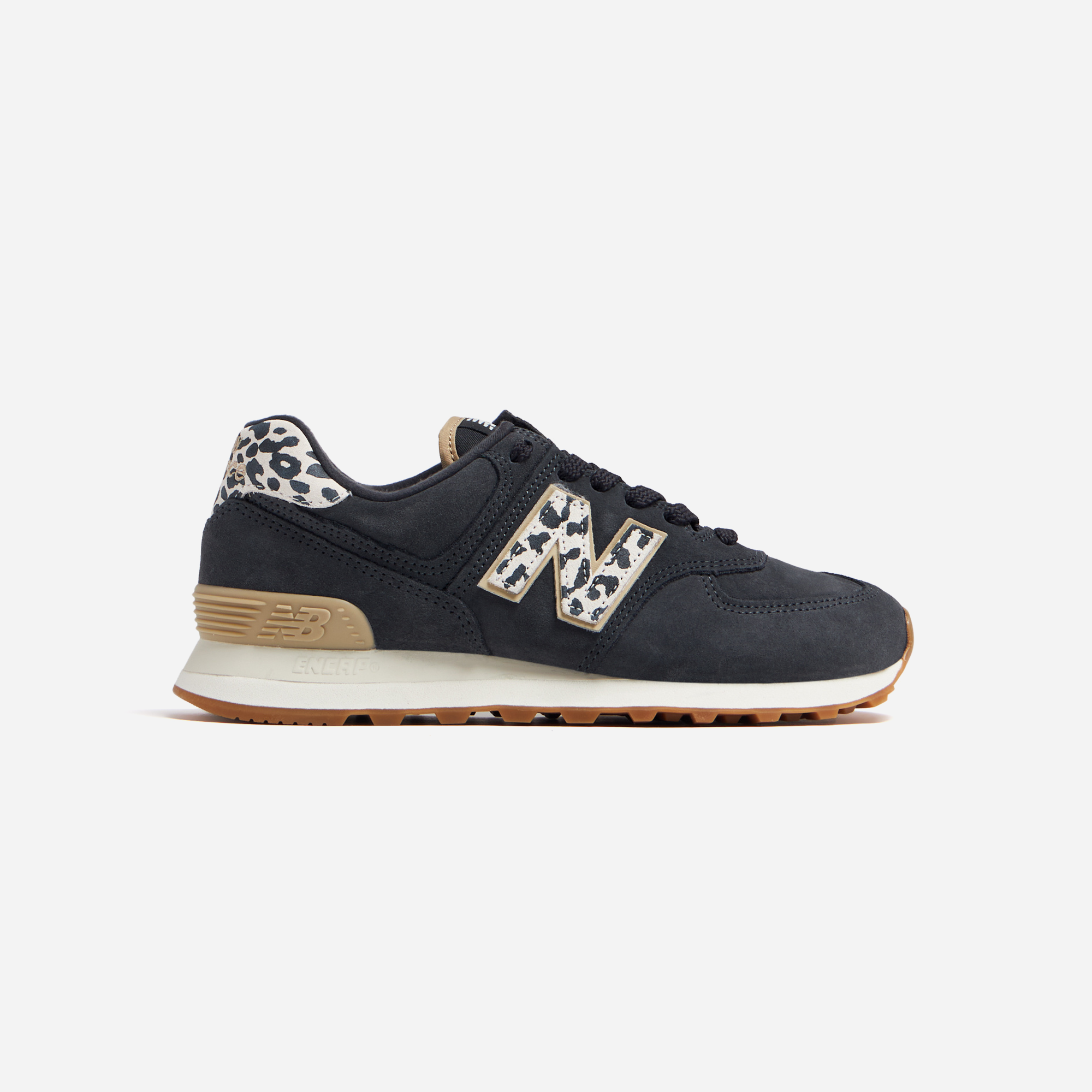 New Balance 574 Leopard Black