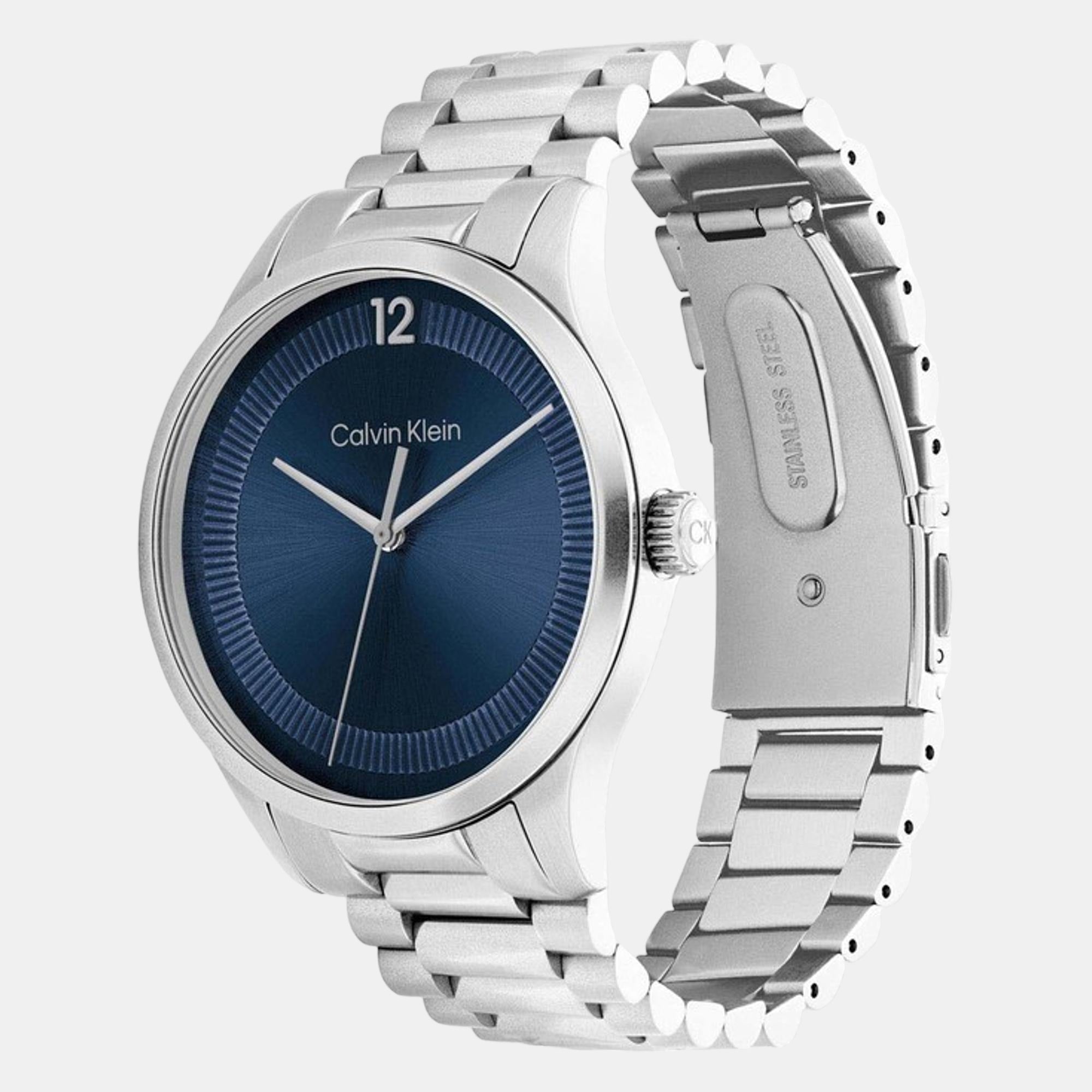 Calvin Klein Ck Iconic Unisex Quartz Blue Dial Analog Stainless Steel Watch 25200225 - view 2