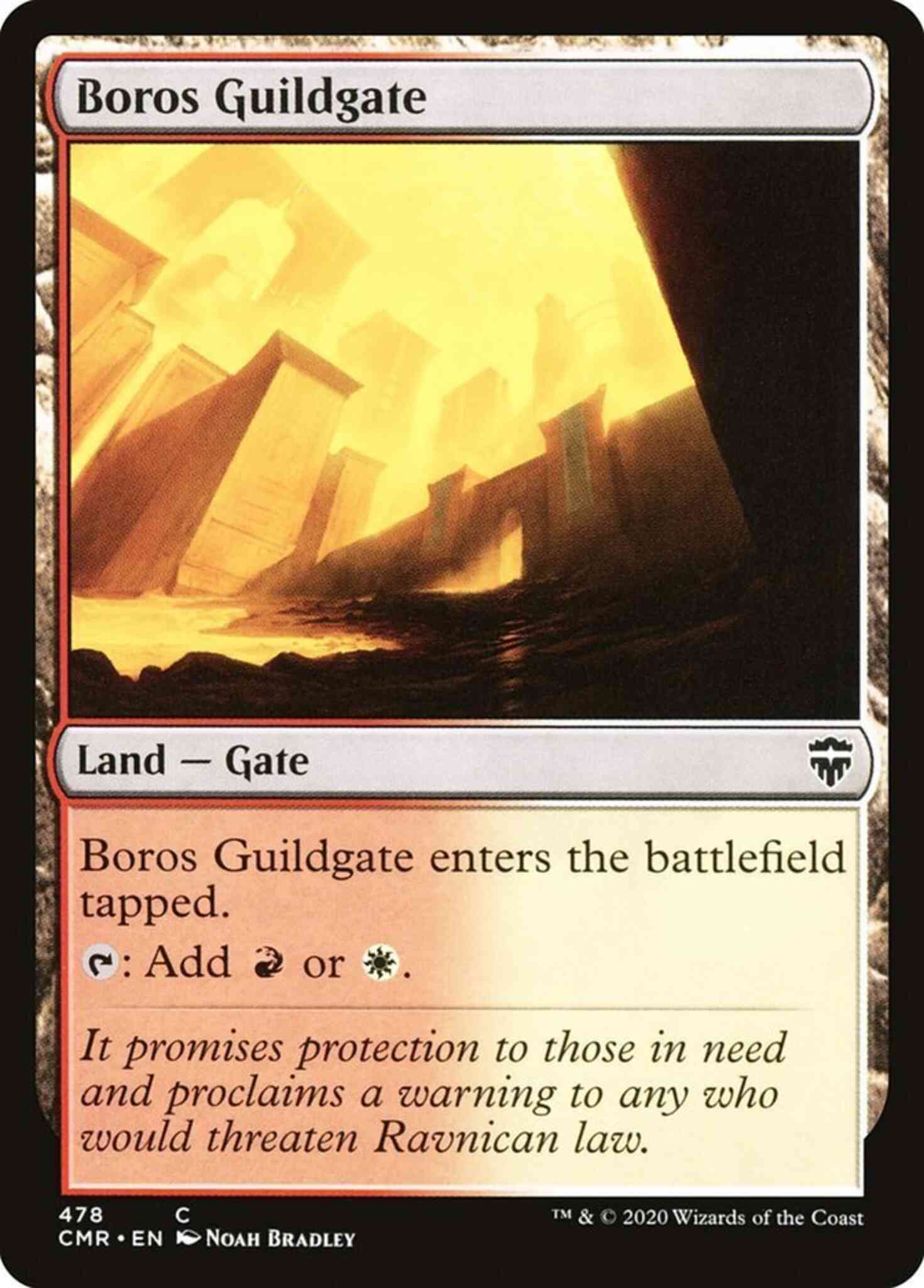Boros guildgate 478 – Magic Boros Guildgate [478] [Commander Legends] [Non-Foil]