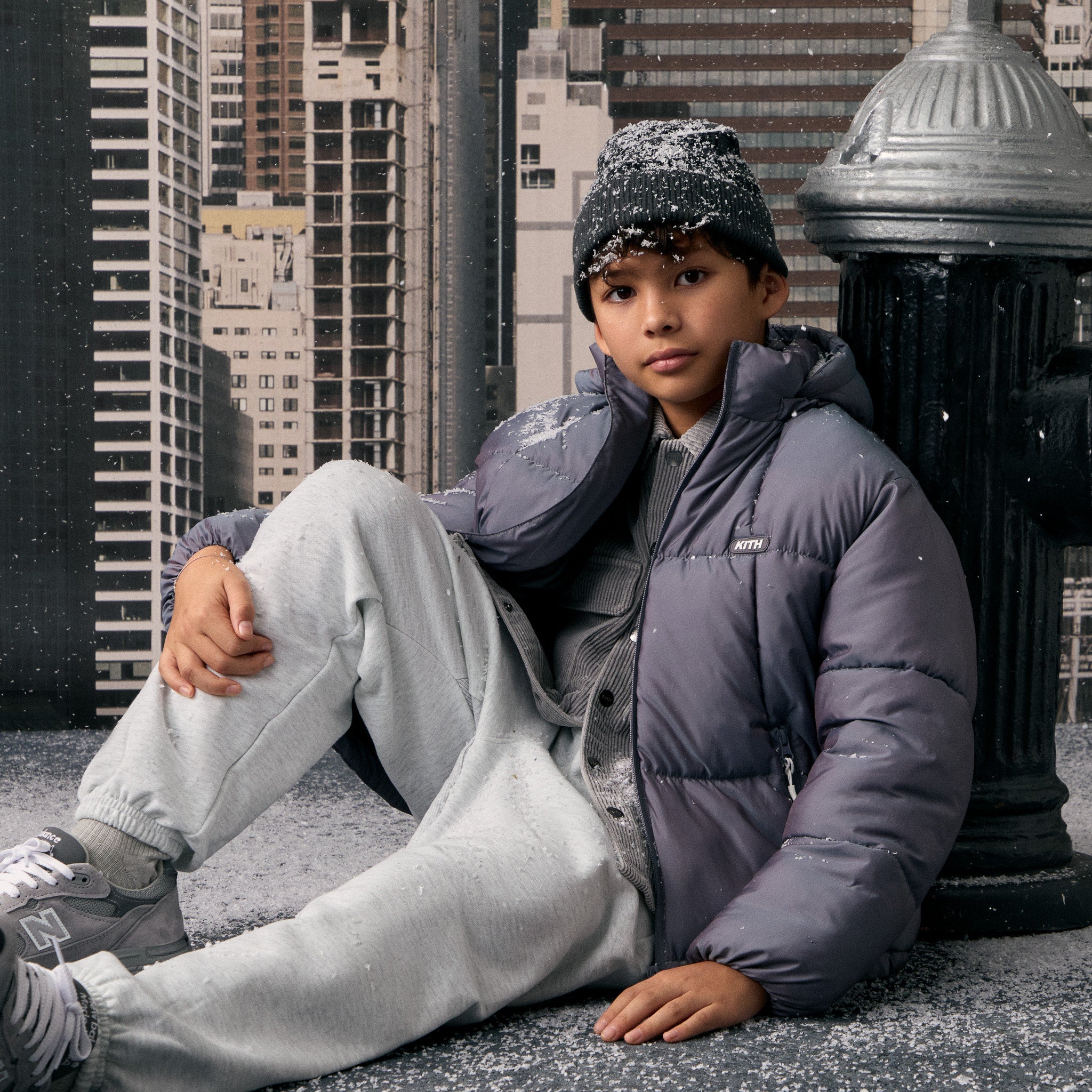 Kith Kids Iridescent Midi Puffer - Neptune - view 2