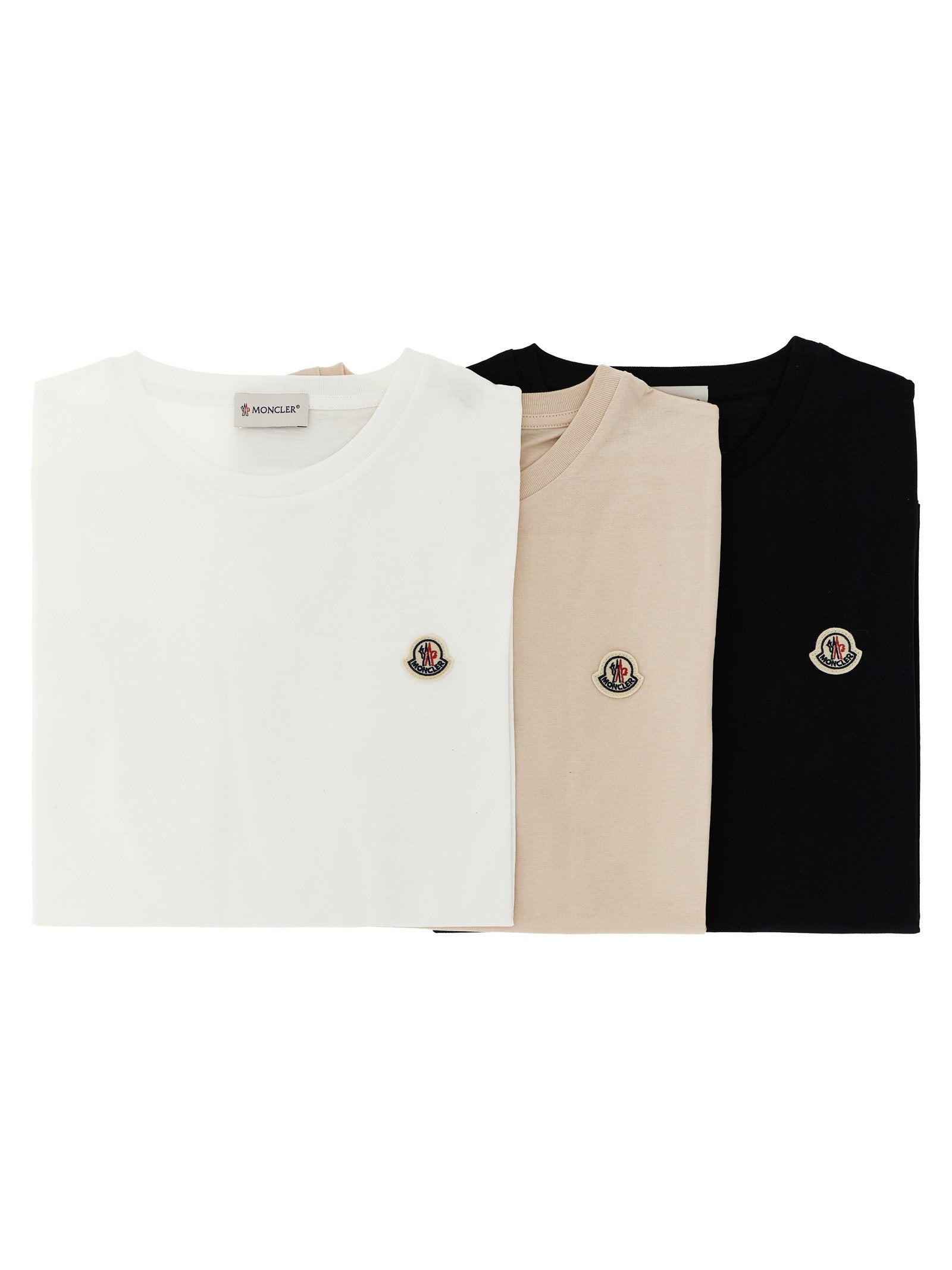 Moncler Enfant 3-pack Logo Patch T-shirt – 100% cotton