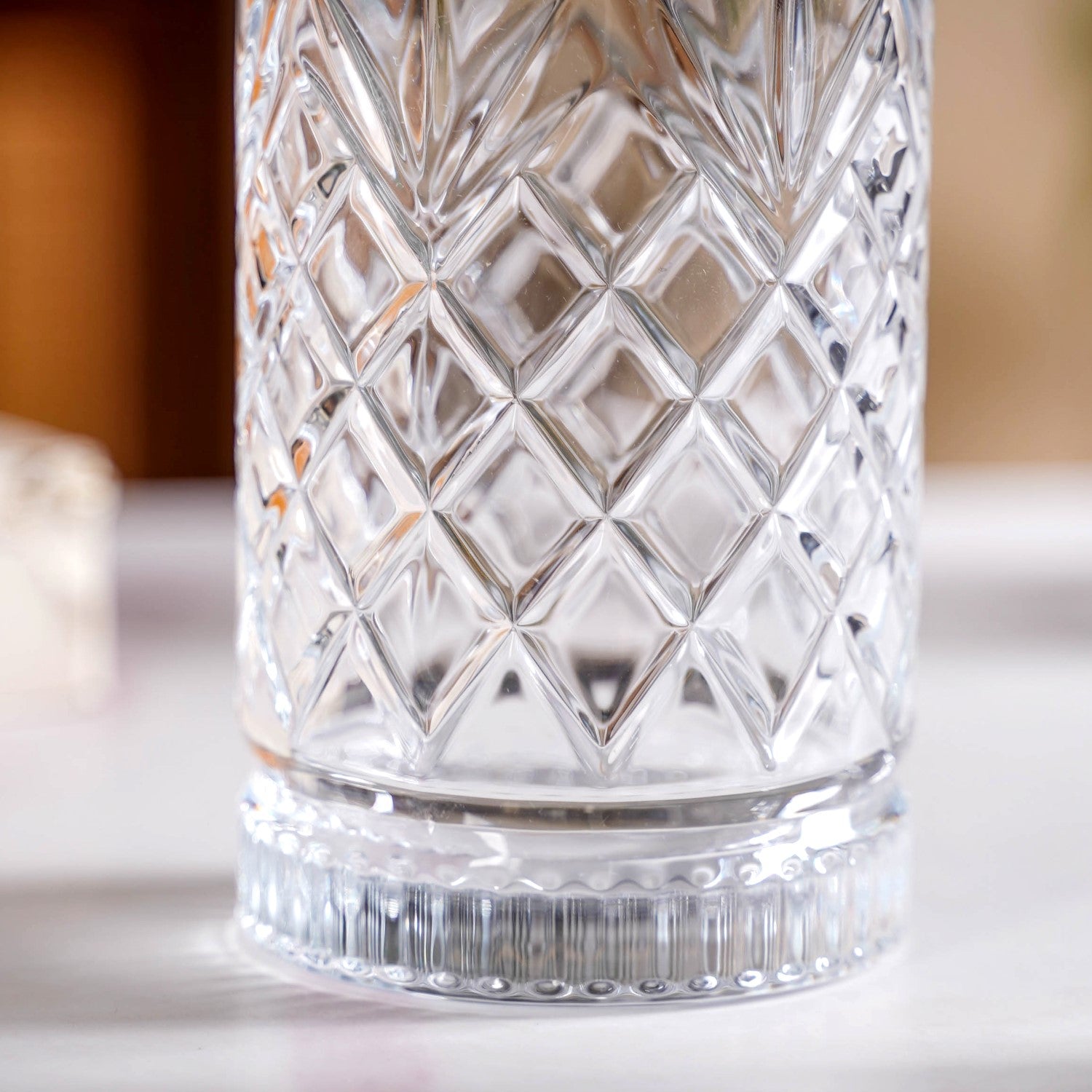 Nestasia Textured Glass Tall Tumblers Set Of 6 490ml - view 8