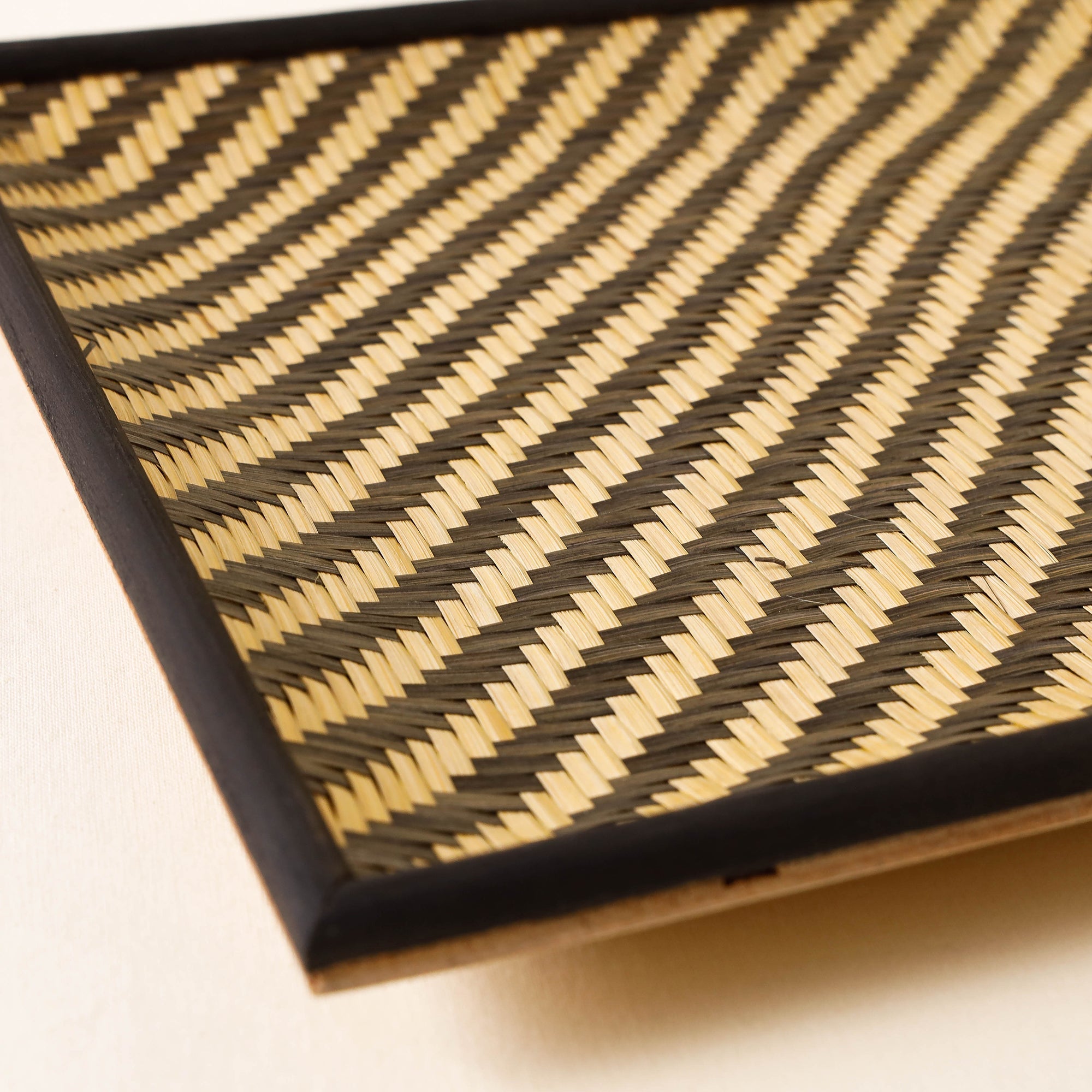 Black - Kadam Haat Handmade Bamboo Cereal Tray - Medium - view 3