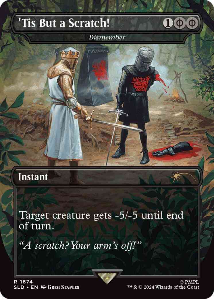 Magic 'Tis But a Scratch! - Dismember [1674] [Borderless] [Monty Python: Vol. 1] [Secret Lair Drop] [Foil]