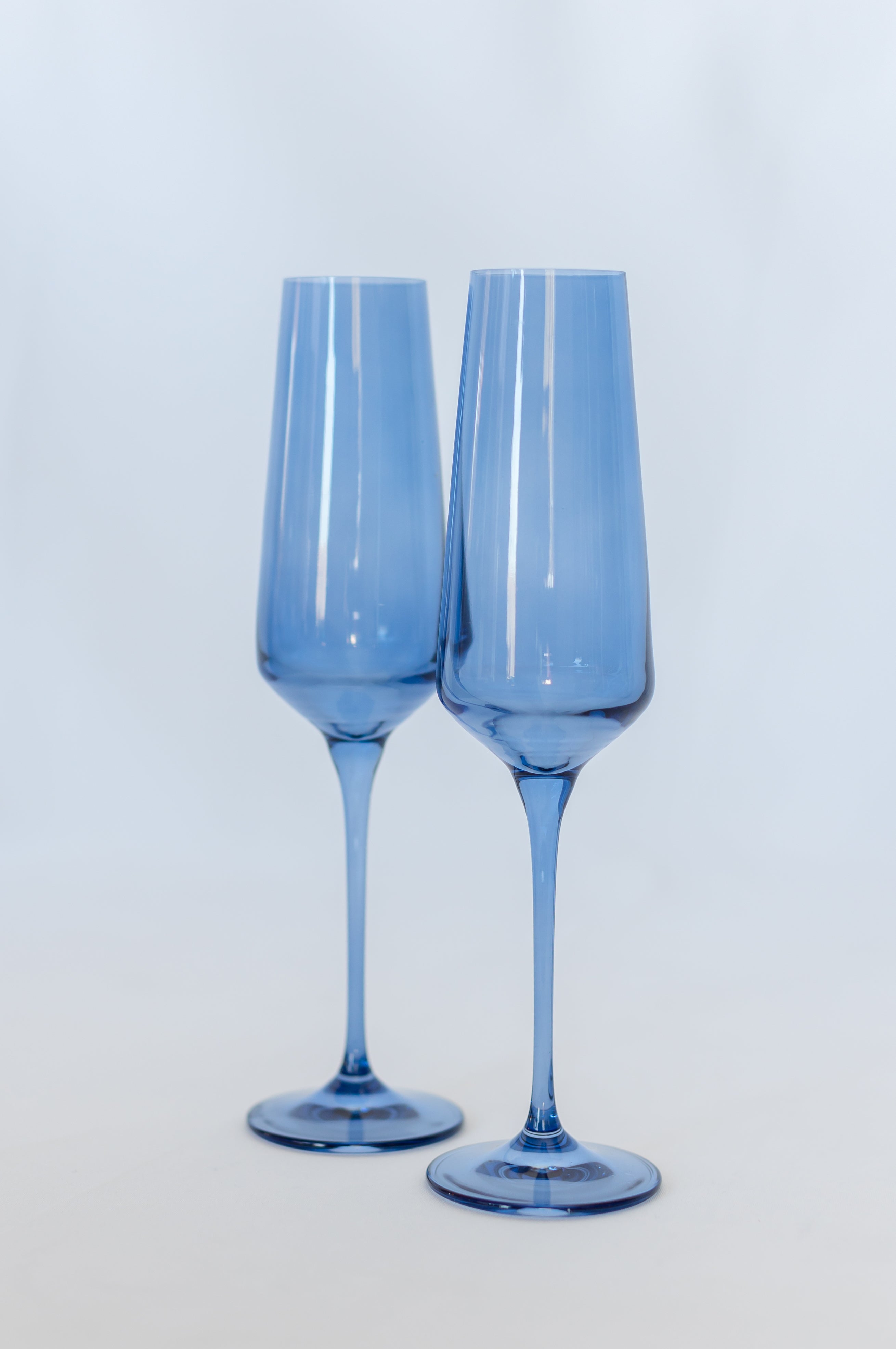 Estelle Colored Glass Estelle Colored Champagne Flute - Set of 2 {Cobalt Blue}