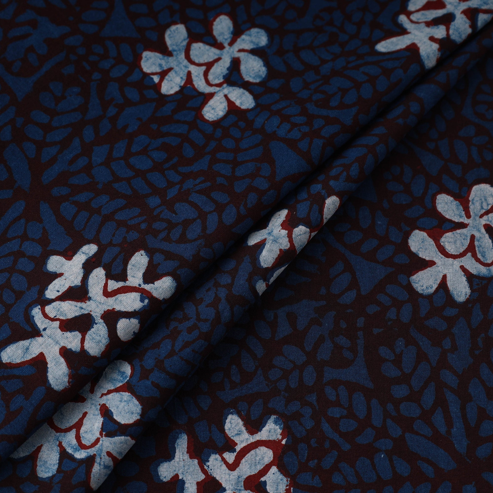 BINDAAS UNLIMITED Blue - Bindaas Hand Block Print Cotton Natural Dyed Fabric 05 - view 2