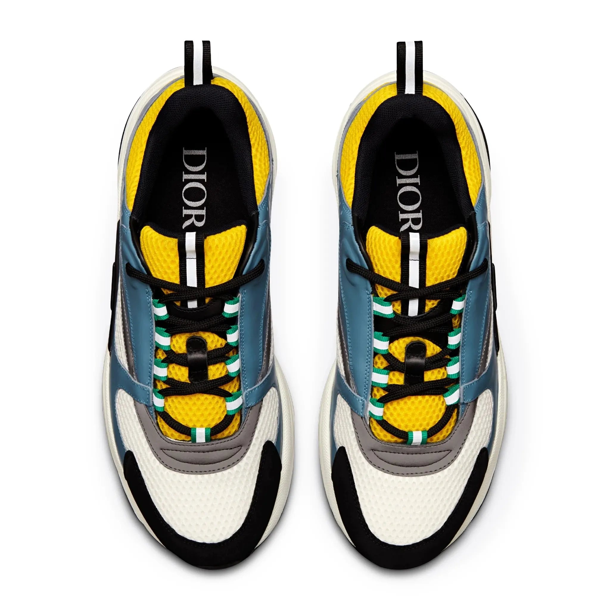 Dior B22 Blue Yellow Trainer - view 4