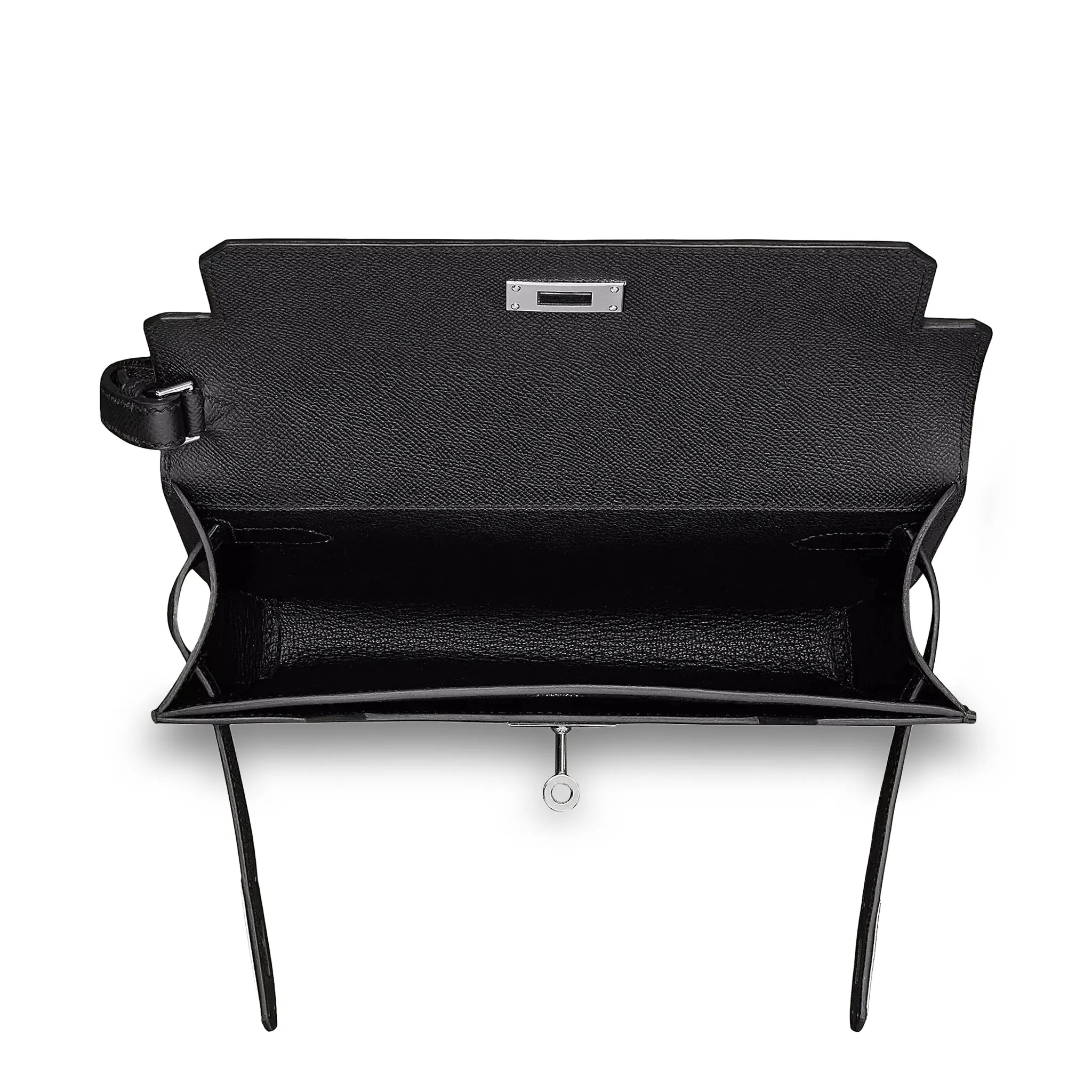 Hermès Paris Kelly Depeches 25 Epsom Black Palladium Hardware - view 2