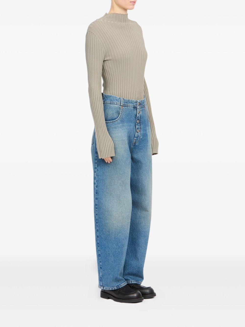 MM6 Maison Margiela Barrel denim jeans - view 2