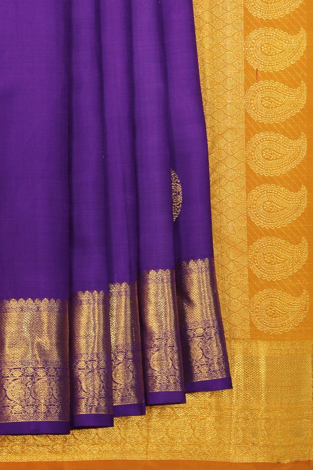 Kalanjali Gorgeous Violet Saree – Women's