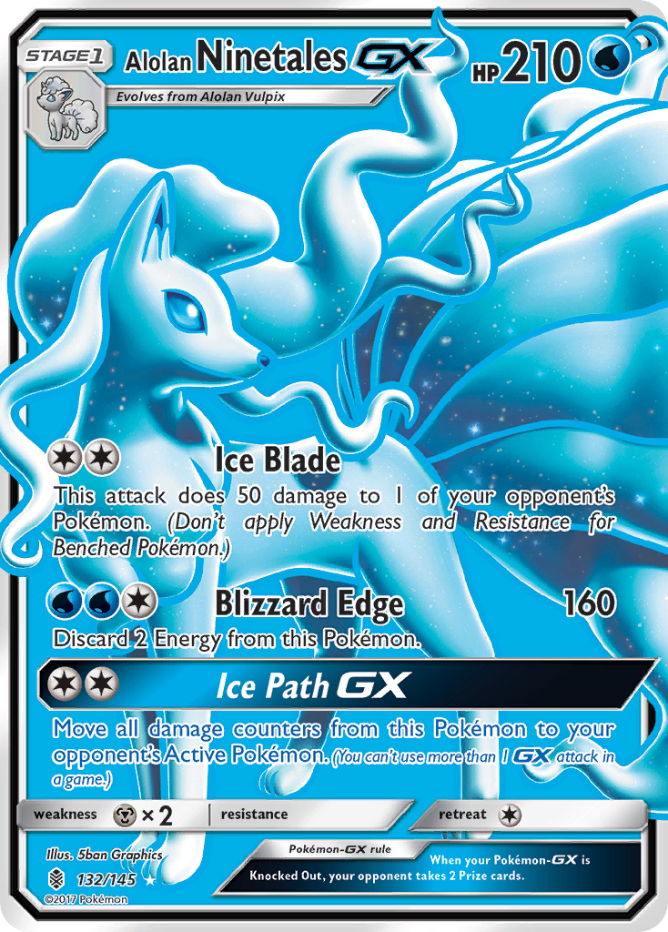 Rare ultra sm2-132 – Pokémon Alolan Ninetales-GX - 132/145 - Rare Ultra [sm2-132] [Ultra] - Alolan Ninetales-GX - 132/145 - Rare Ultra