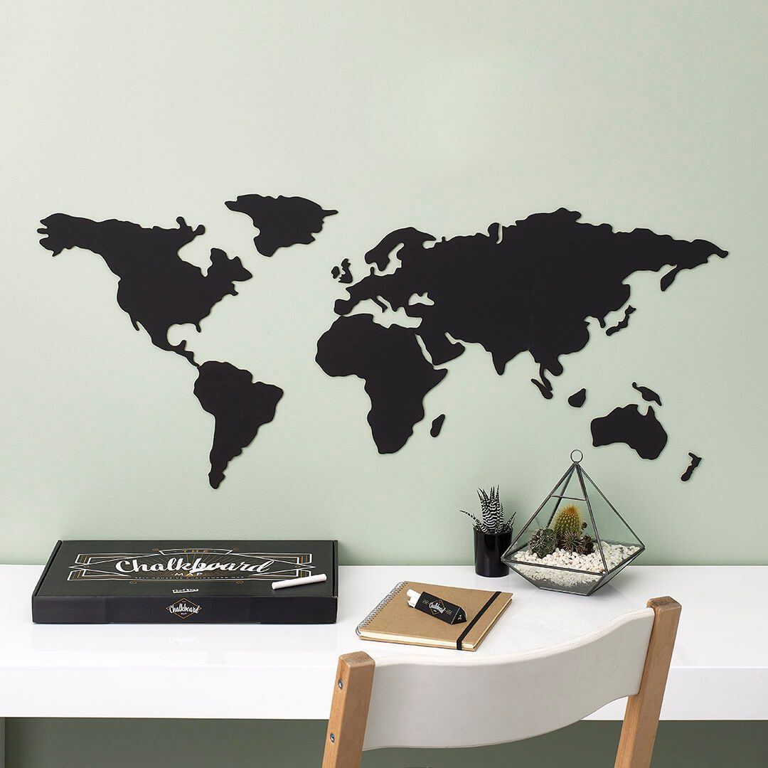 Luckies Chalkboard Map DIY