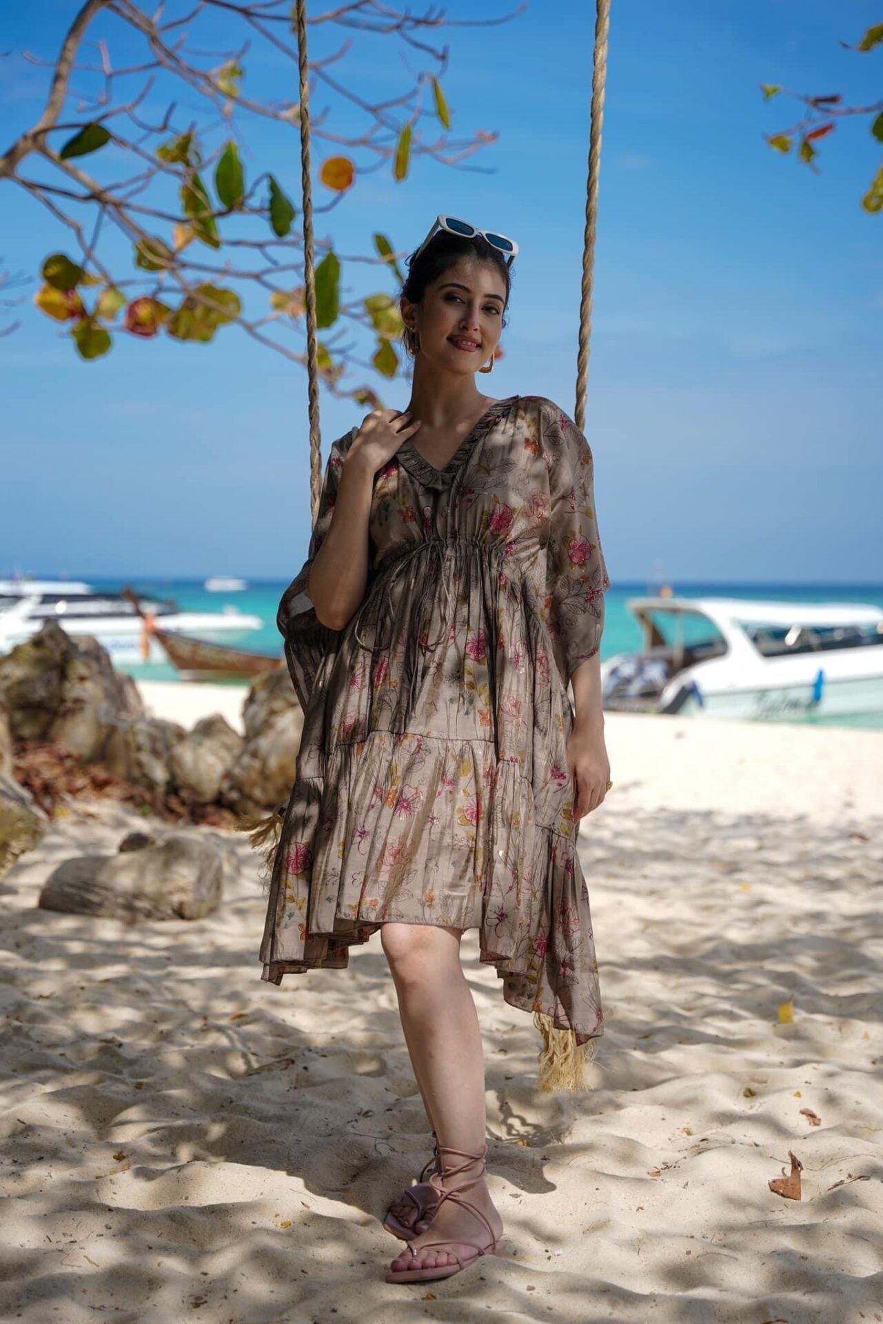 Idaho-o Terra Tone Rayon Kaftan - view 2