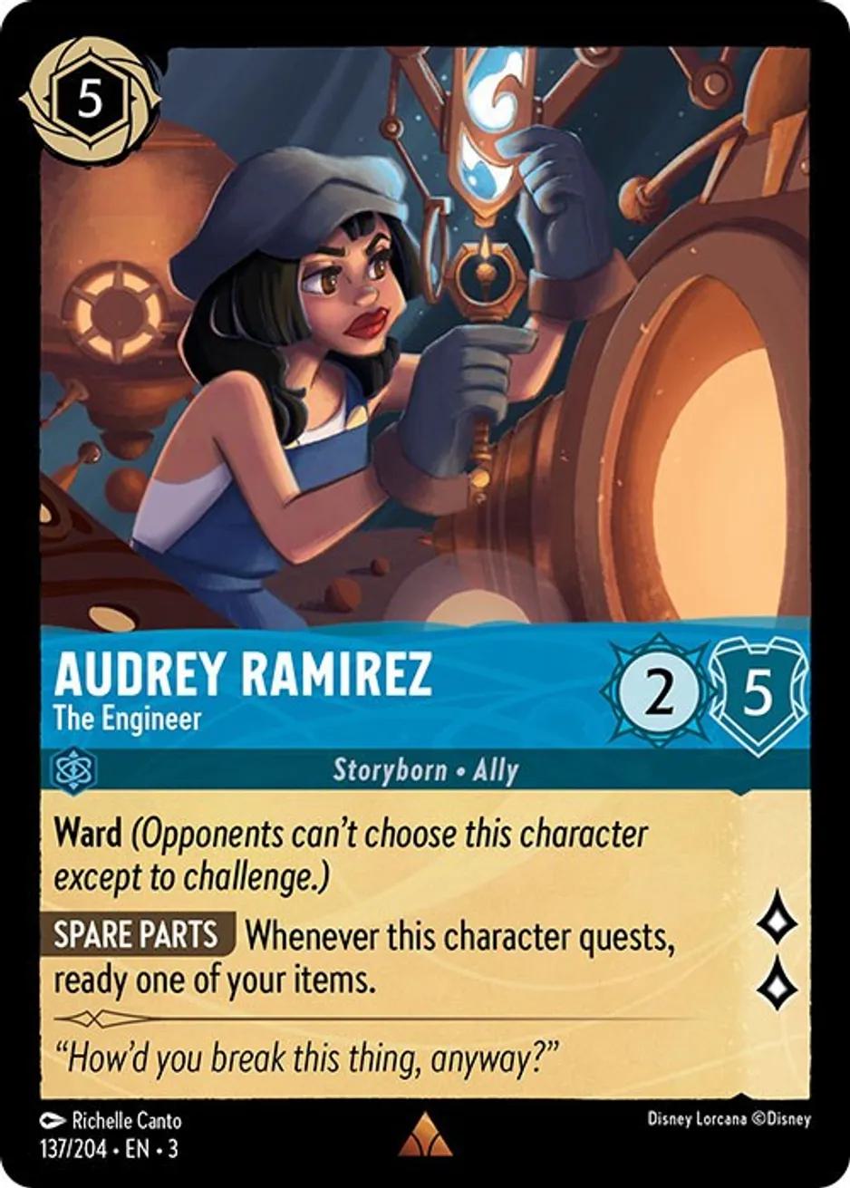 Lorcana Audrey Ramirez - The Engineer - 137/204 [Into the Inklands] [Non-Foil]