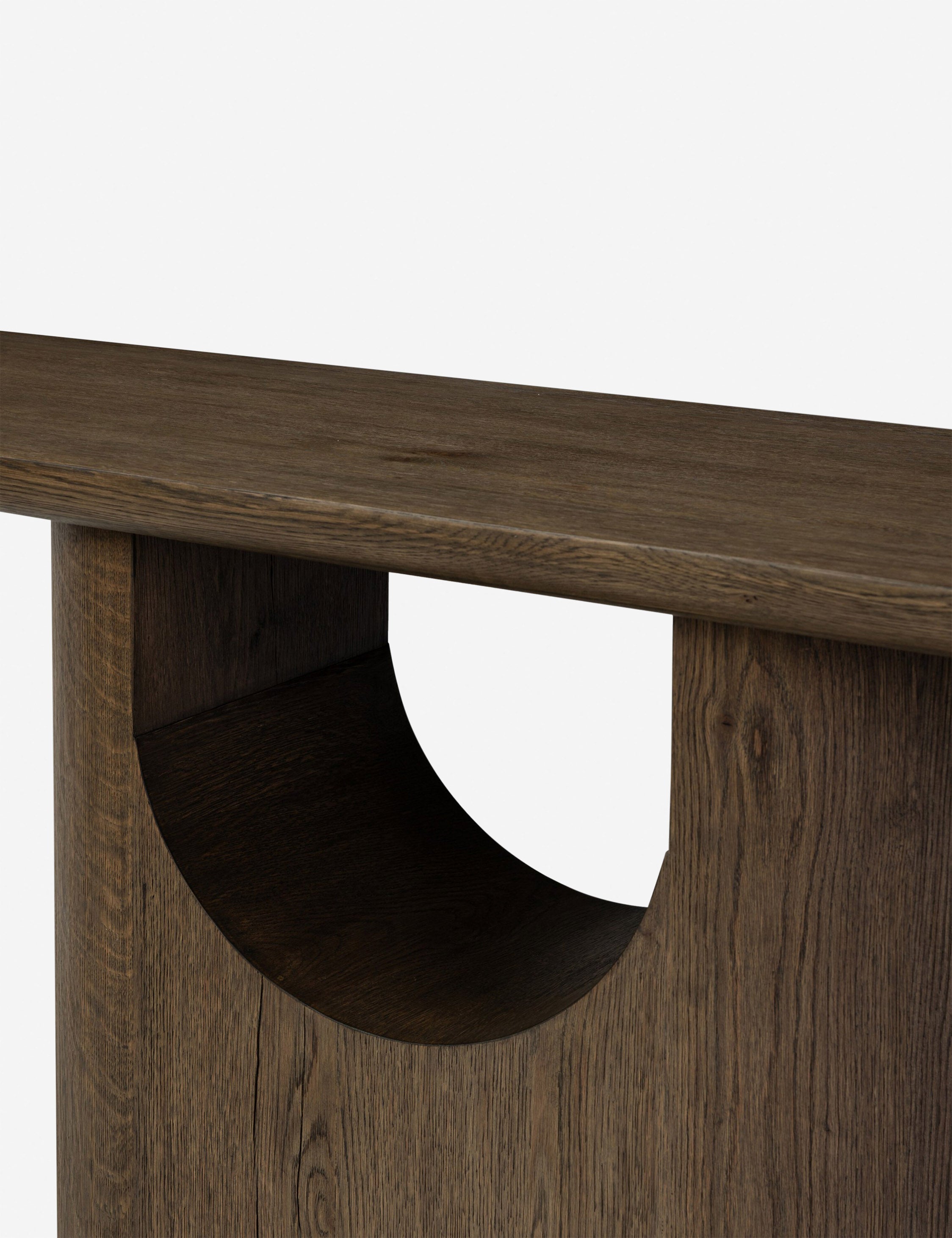 Lulu and Georgia Leda Console Table – Brown Oak - view 5