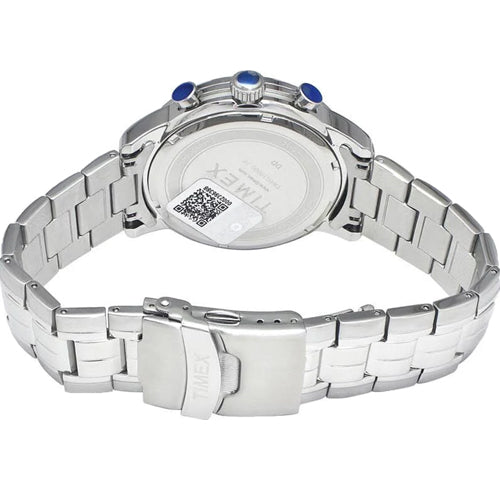 Timex E Class Men's Blue Dial Round Case Chronograph Function Watch 44mm TWEG18600 - view 3