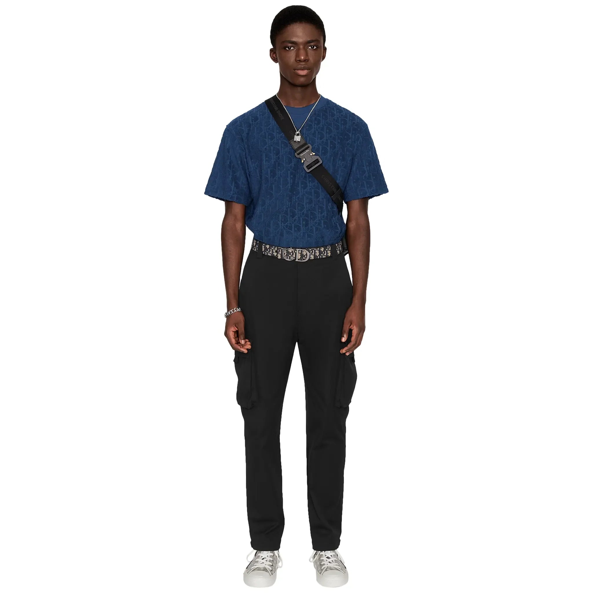 Dior Oblique Towelling Blue T Shirt - view 4