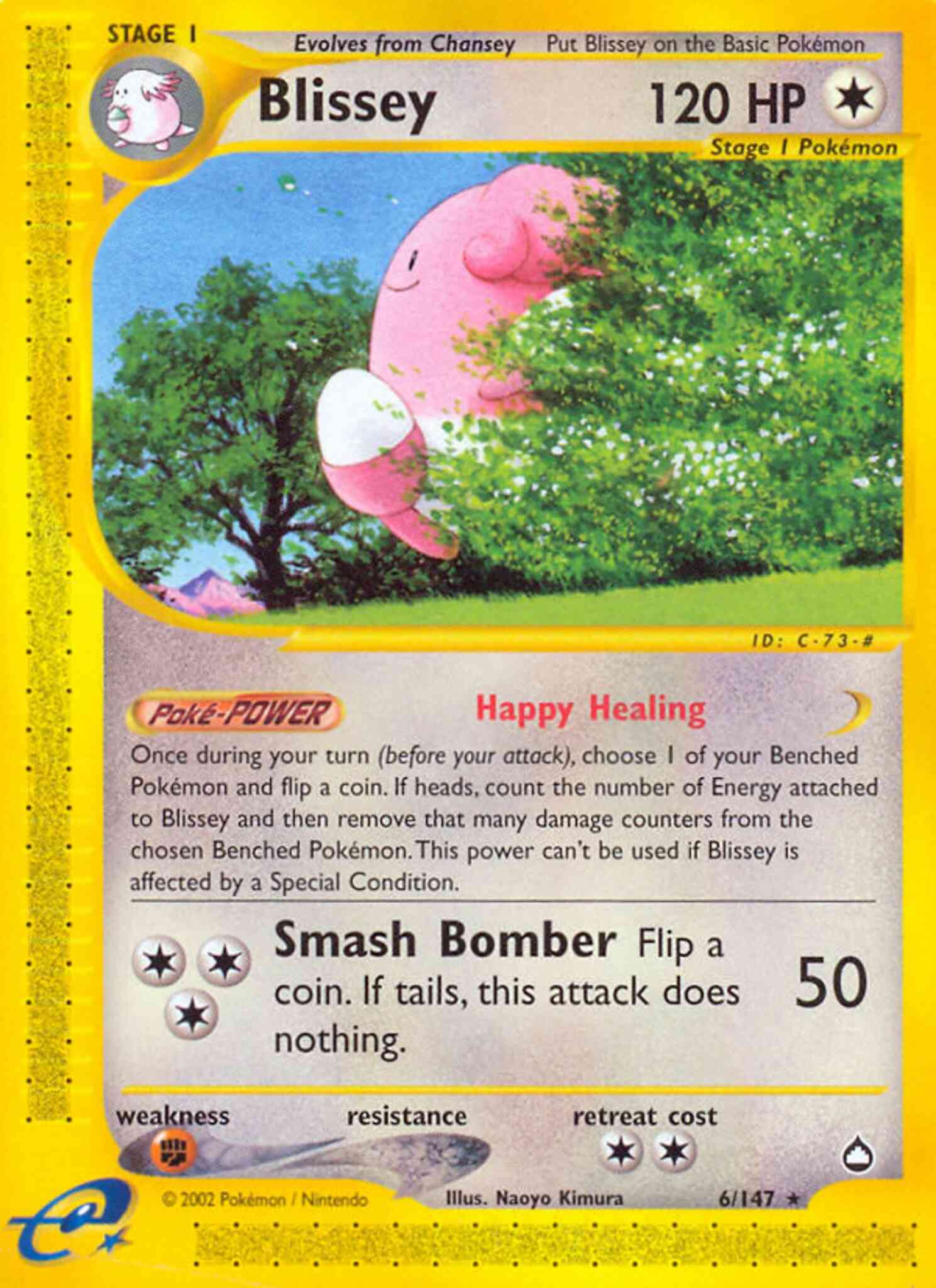 Rare ecard2-6 non-holo – Pokémon Blissey - 6/147 - Rare [ecard2-6] [Non-Holo]