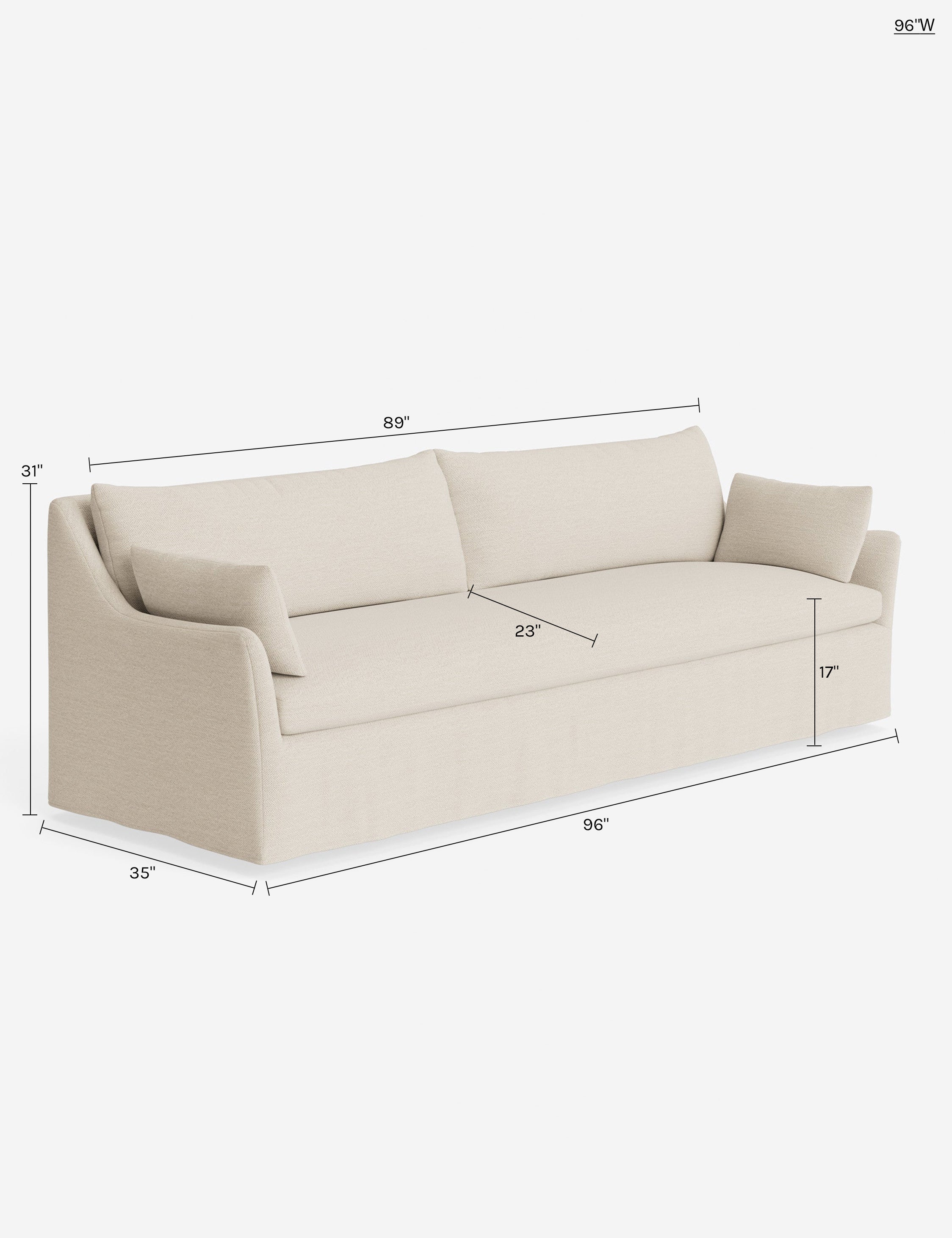 Lulu and Georgia Portola Slipcover Sofa - view 248