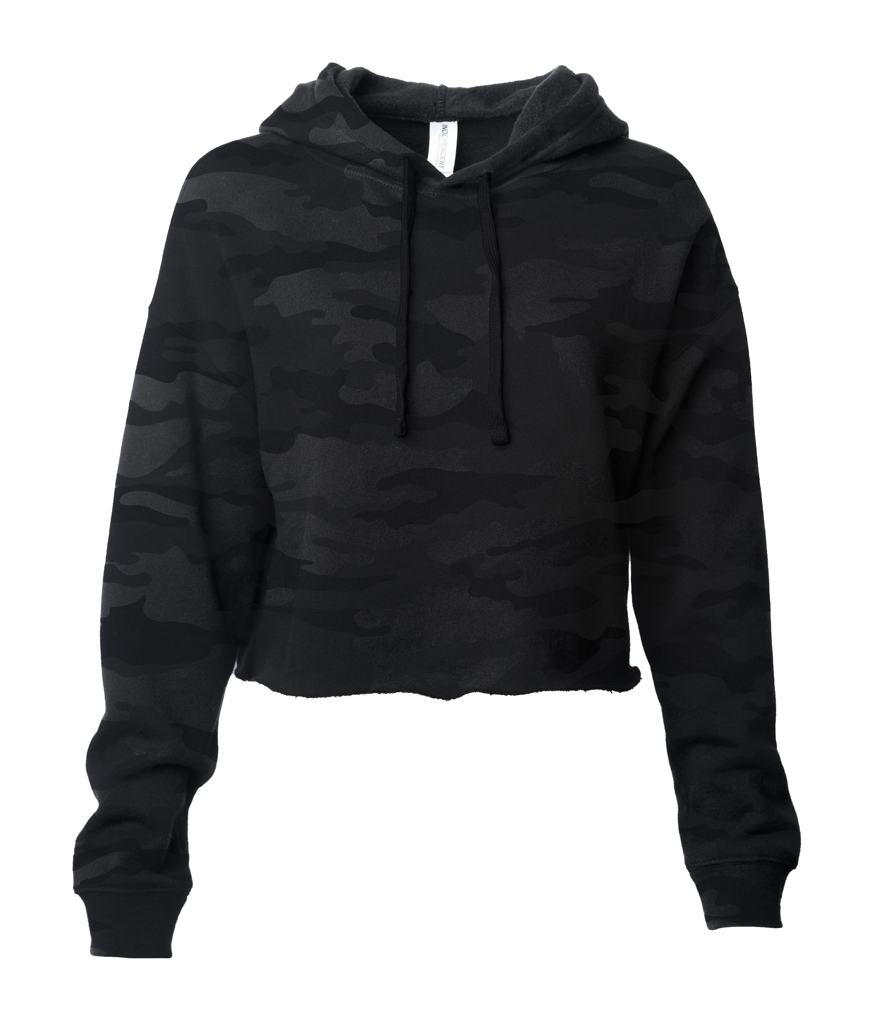 Independent Trading Company Women's Lightweight Crop Hooded Pullover