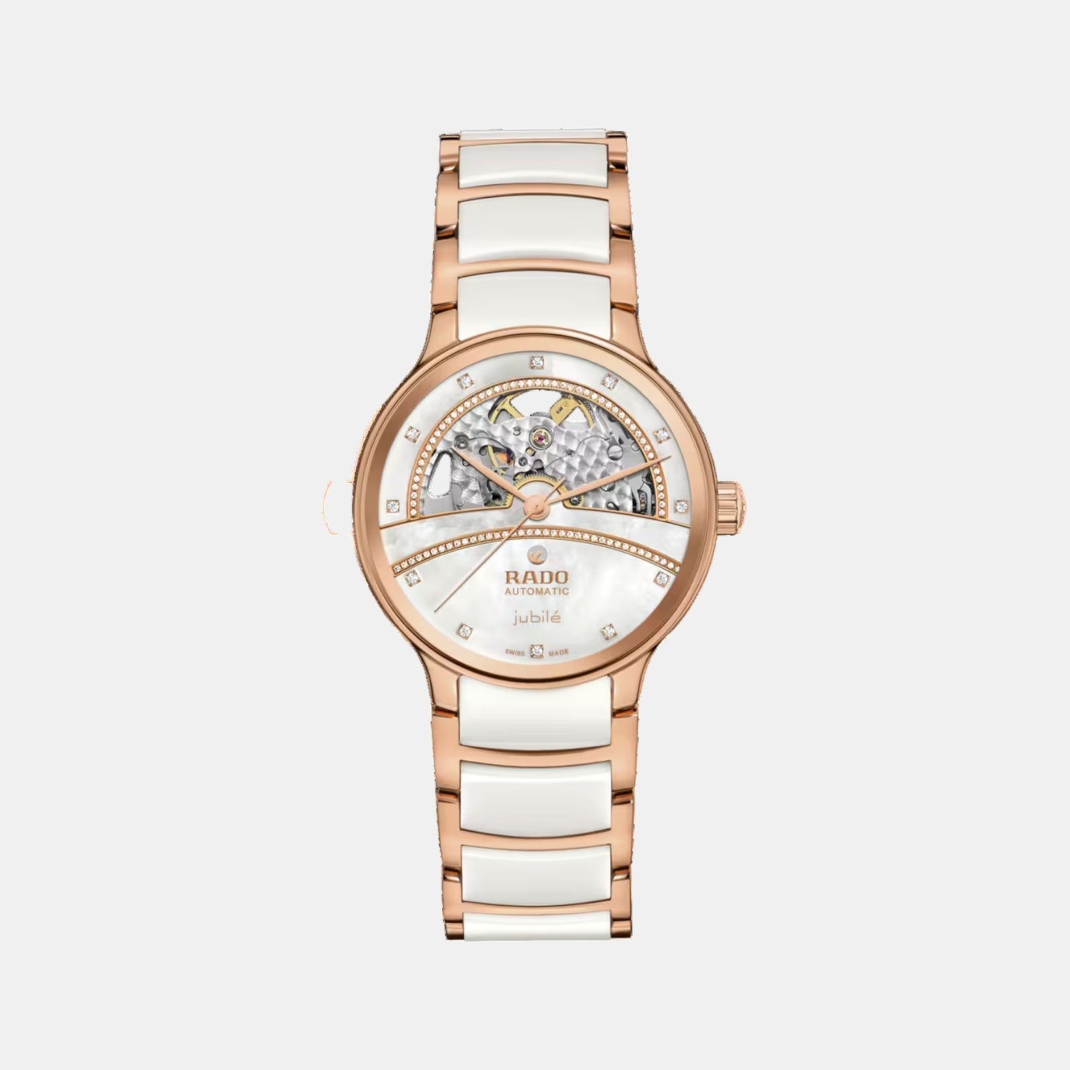 Rado Centrix Women Automatic White Dial Analog Ceramic Watch R30029932