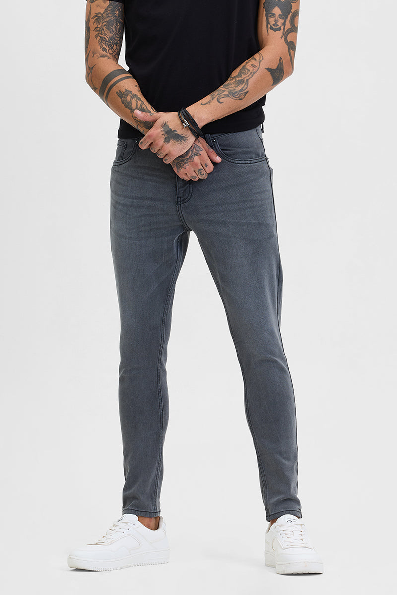 SNITCH Grey Skinny Fit Jeans - view 4