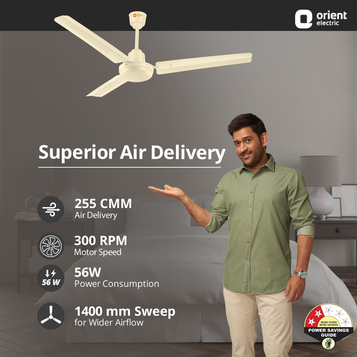 Orient Electric New Breeze Ceiling Fan - view 2