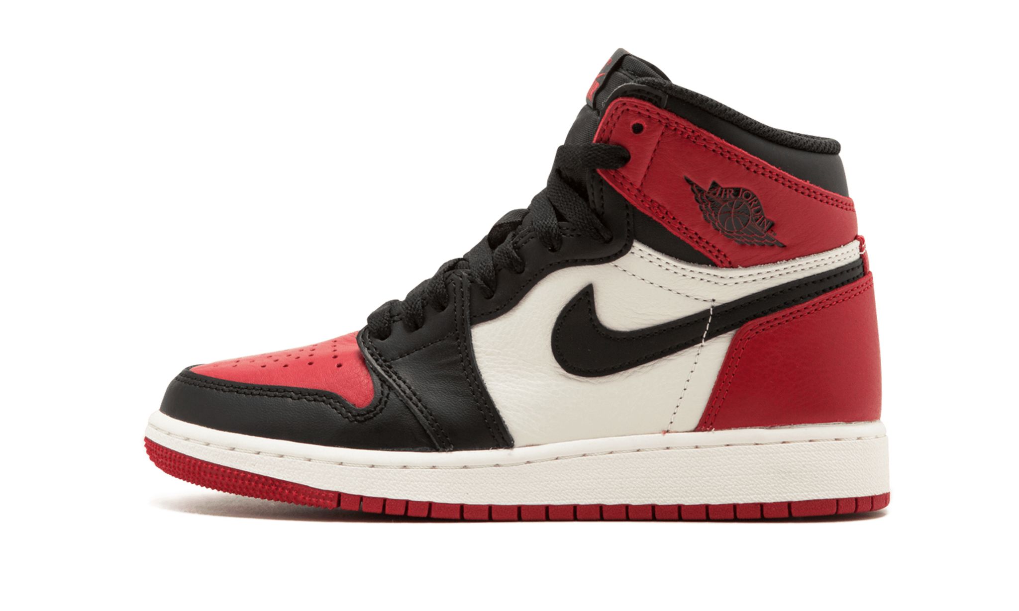Kicks Machine Air Jordan 1 Retro High OG Bred Toe