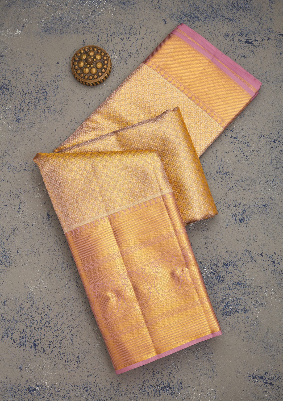 Koskii Lavender Zariwork Pure Silk Saree – Women's