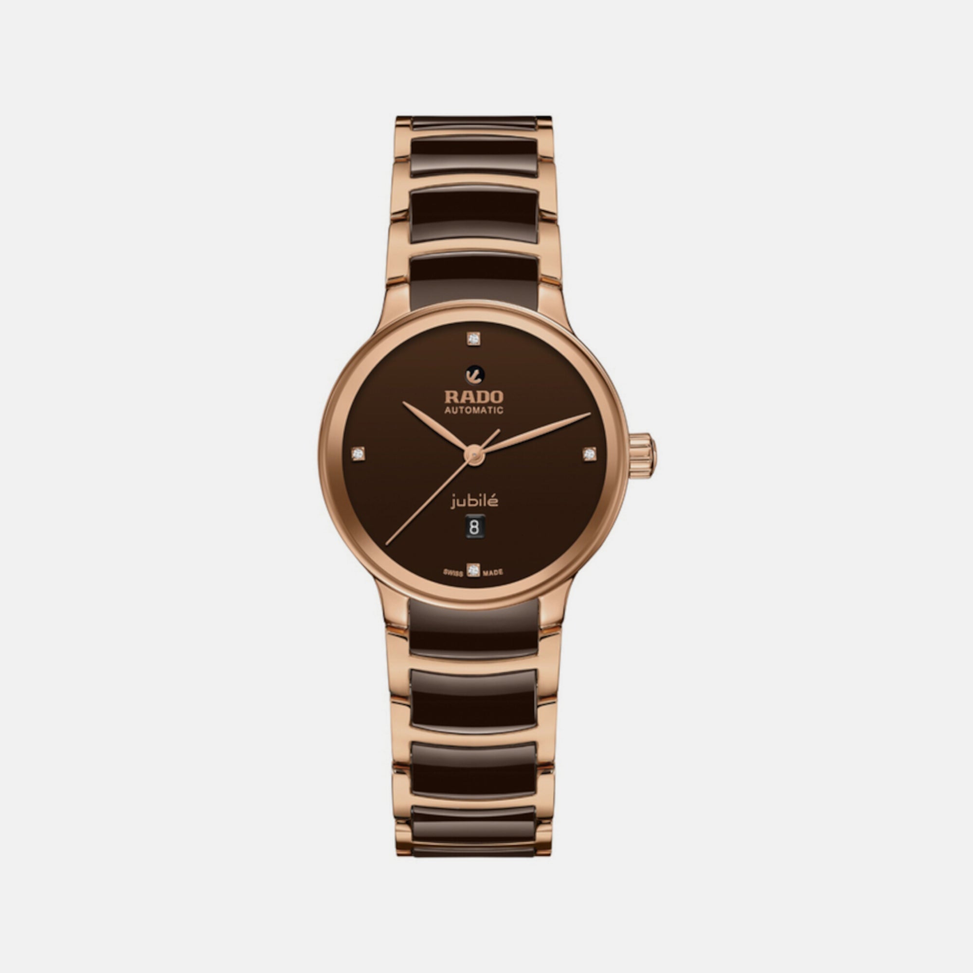 Rado Centrix Women Automatic Brown Dial Analog Stainless Steel Watch R30019712