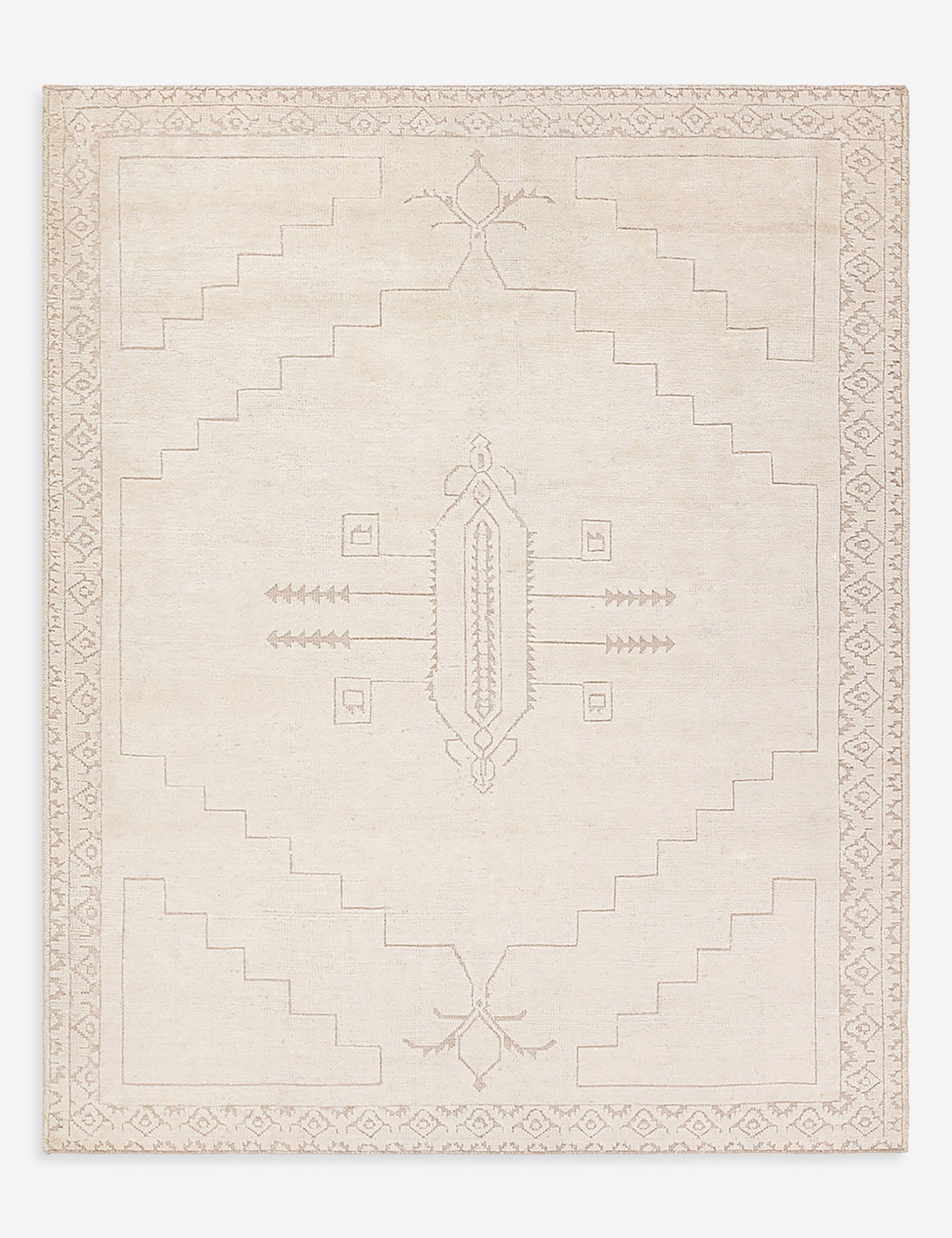 Lulu and Georgia Ansa Hand-Knotted Wool-Blend Moroccan-Style Rug
