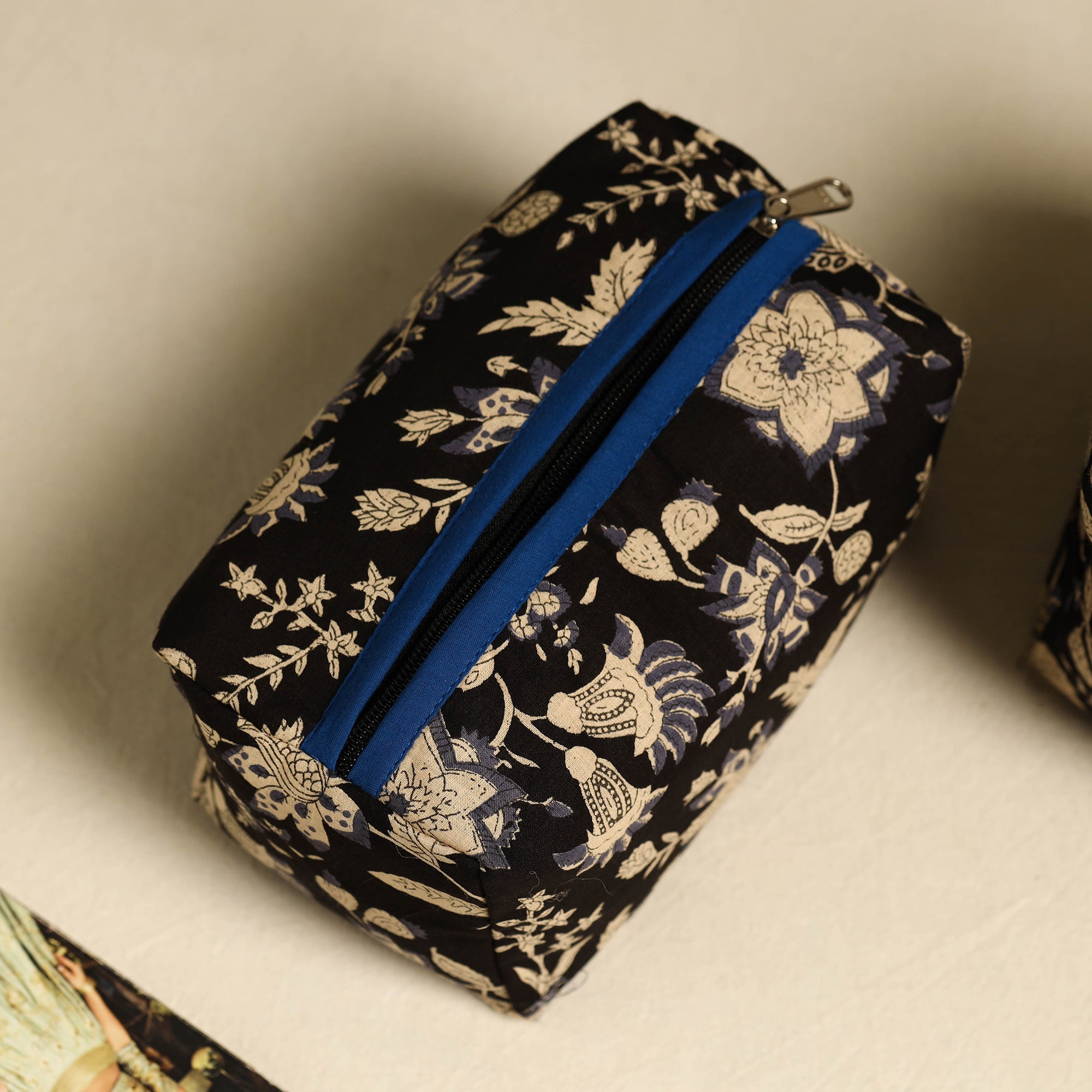 NOORI BAZAR Black - Handmade Cotton Toiletry Bags (Set of 3) 06 - view 2