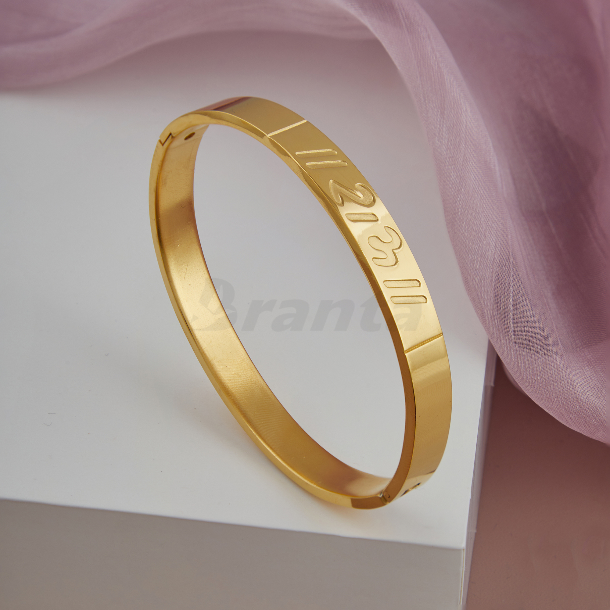 Branta Ram Men's Gold Bracelet - view 3