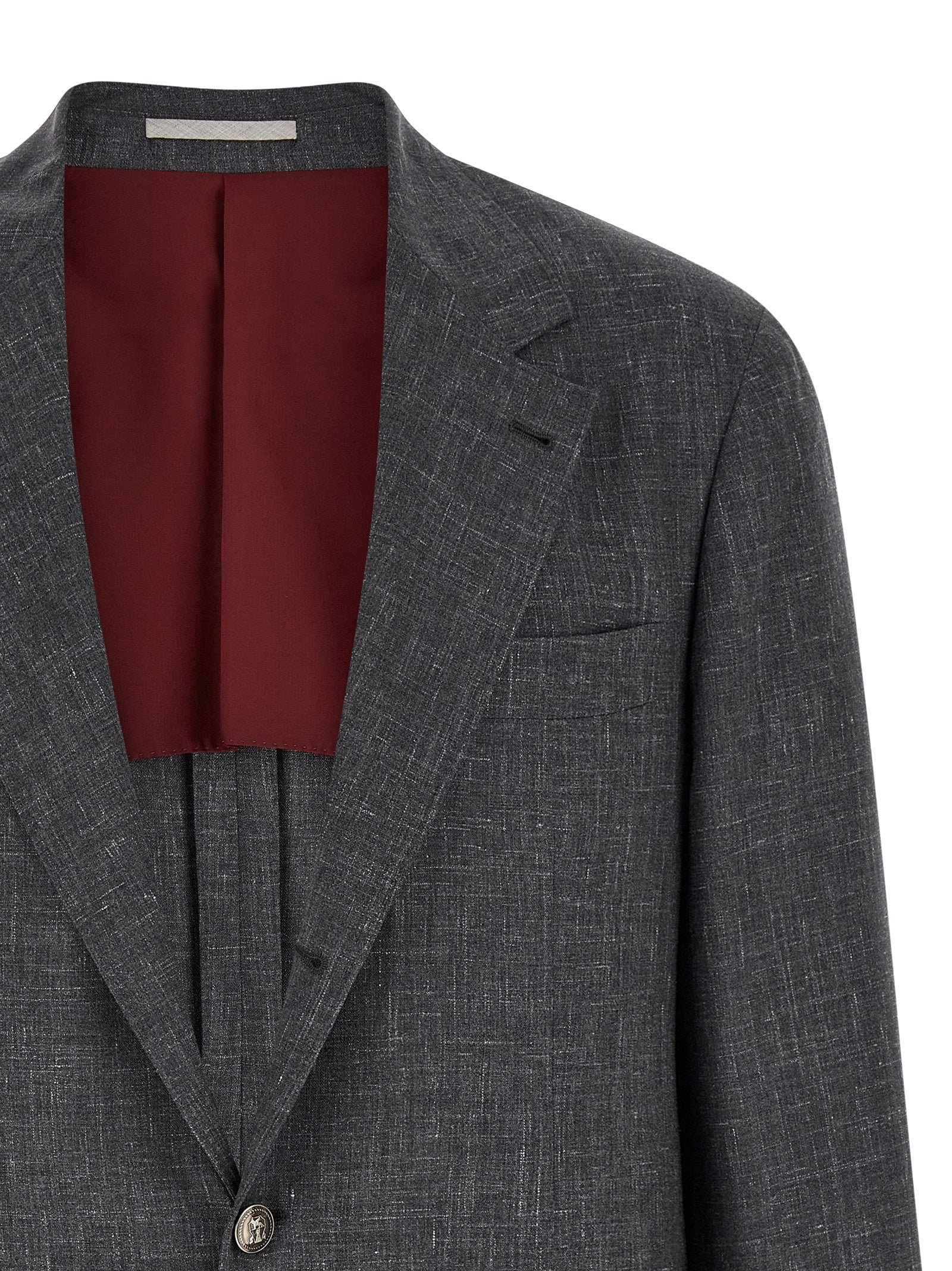 Brunello Cucinelli Blazer Flamed Canvas Blazer - view 3