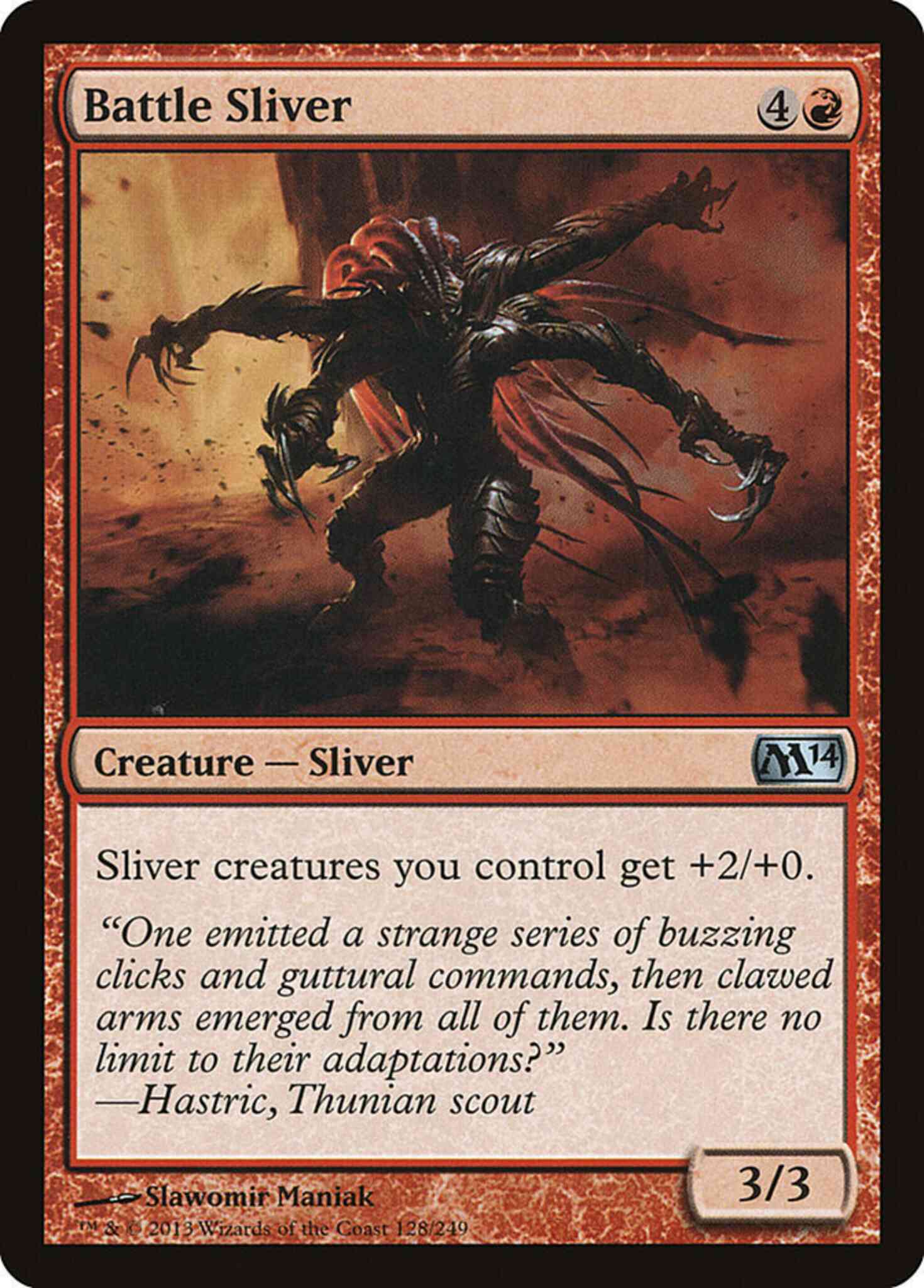 Sliver 128 magic – Battle Sliver [128] [Magic 2014] [Non-Foil]