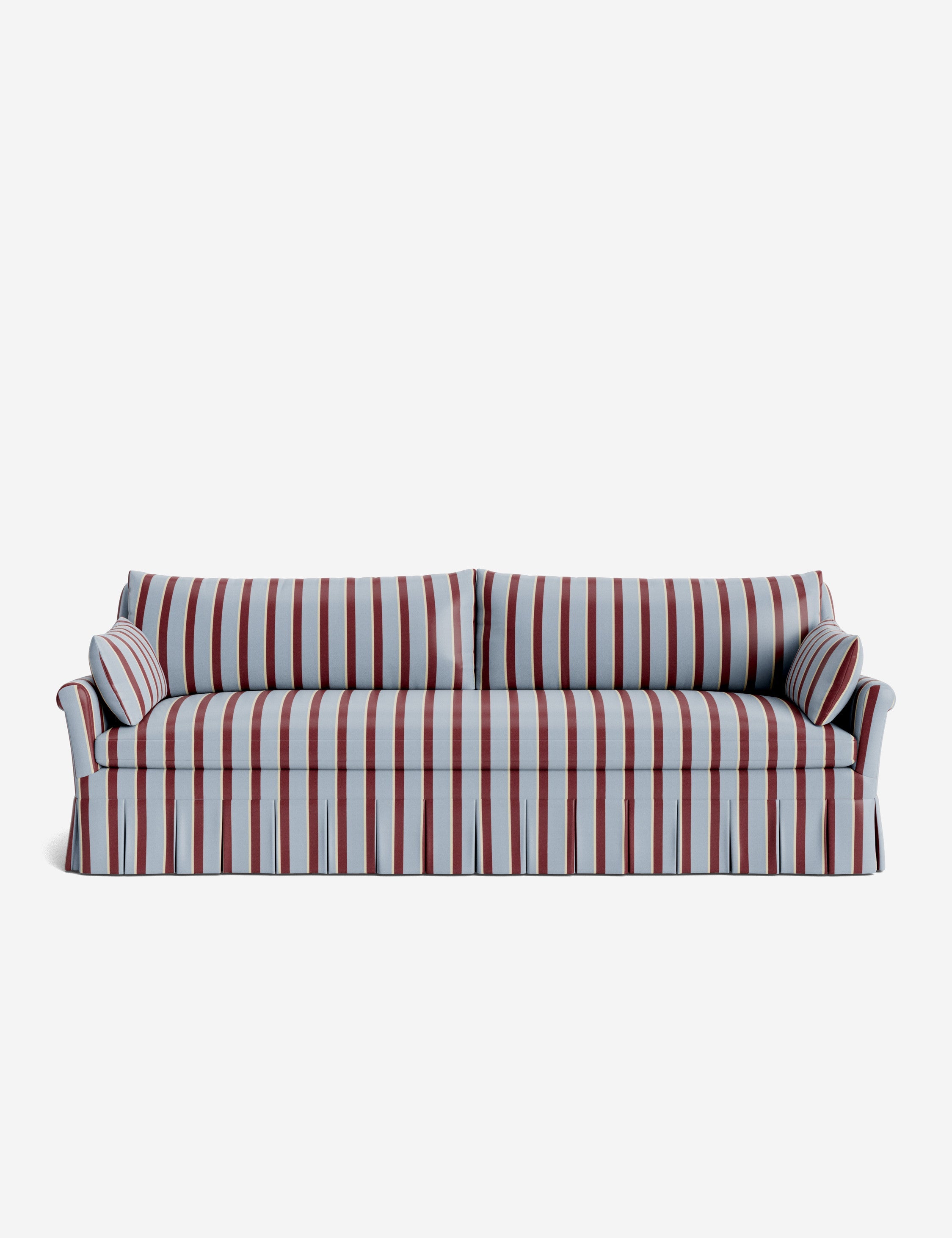 Lulu and Georgia Portola Rolled Arm Pleated Sofa - view 156