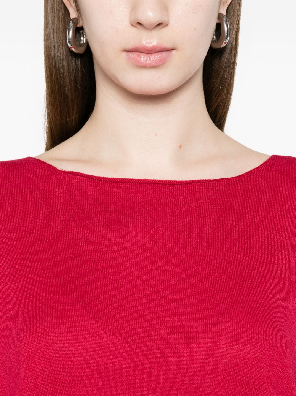 Beyou Cotton boat-neck sweater - view 2