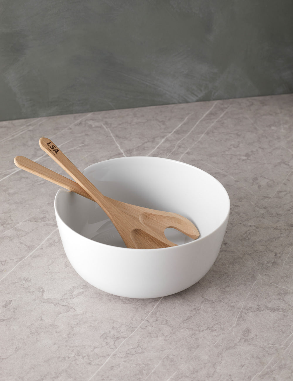 Lulu and Georgia Dine Bowl + Oak Servers by LSA International - view 2