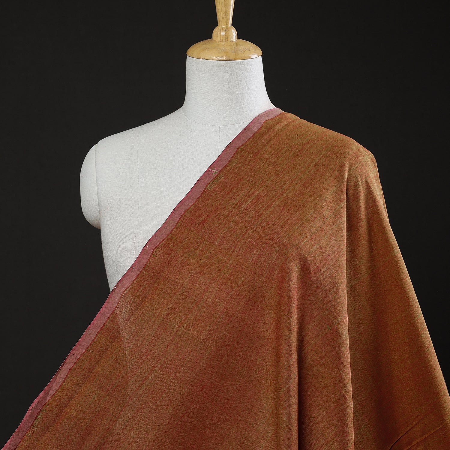 SOUTH KARGHA Brown - Original Mangalagiri Handloom Cotton Fabric