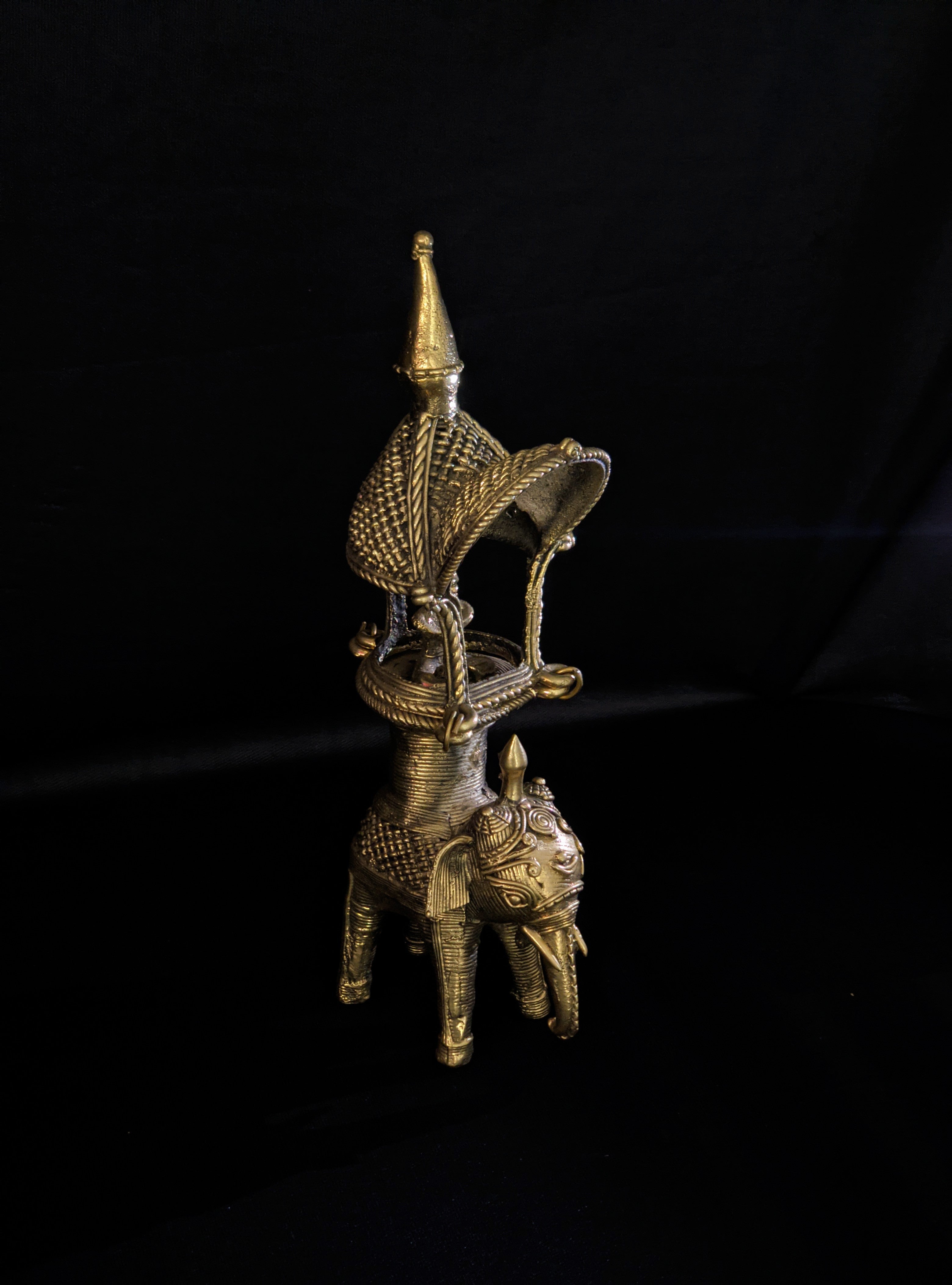 IndianVillèz Dhokra Elephant Sabari Metal Craft