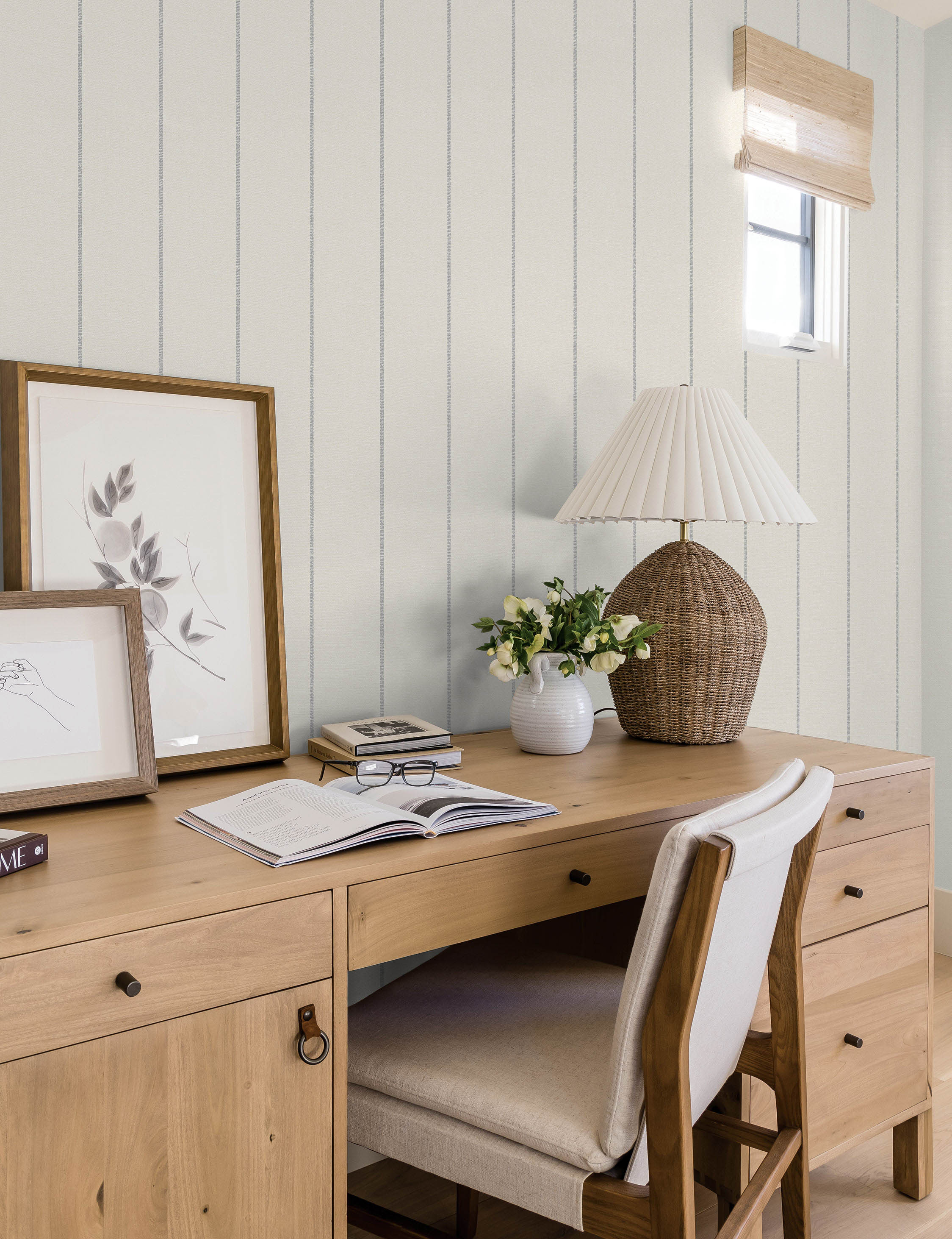 Lulu and Georgia Bursa Stripe Peel + Stick Wallpaper by Pure Salt - view 8
